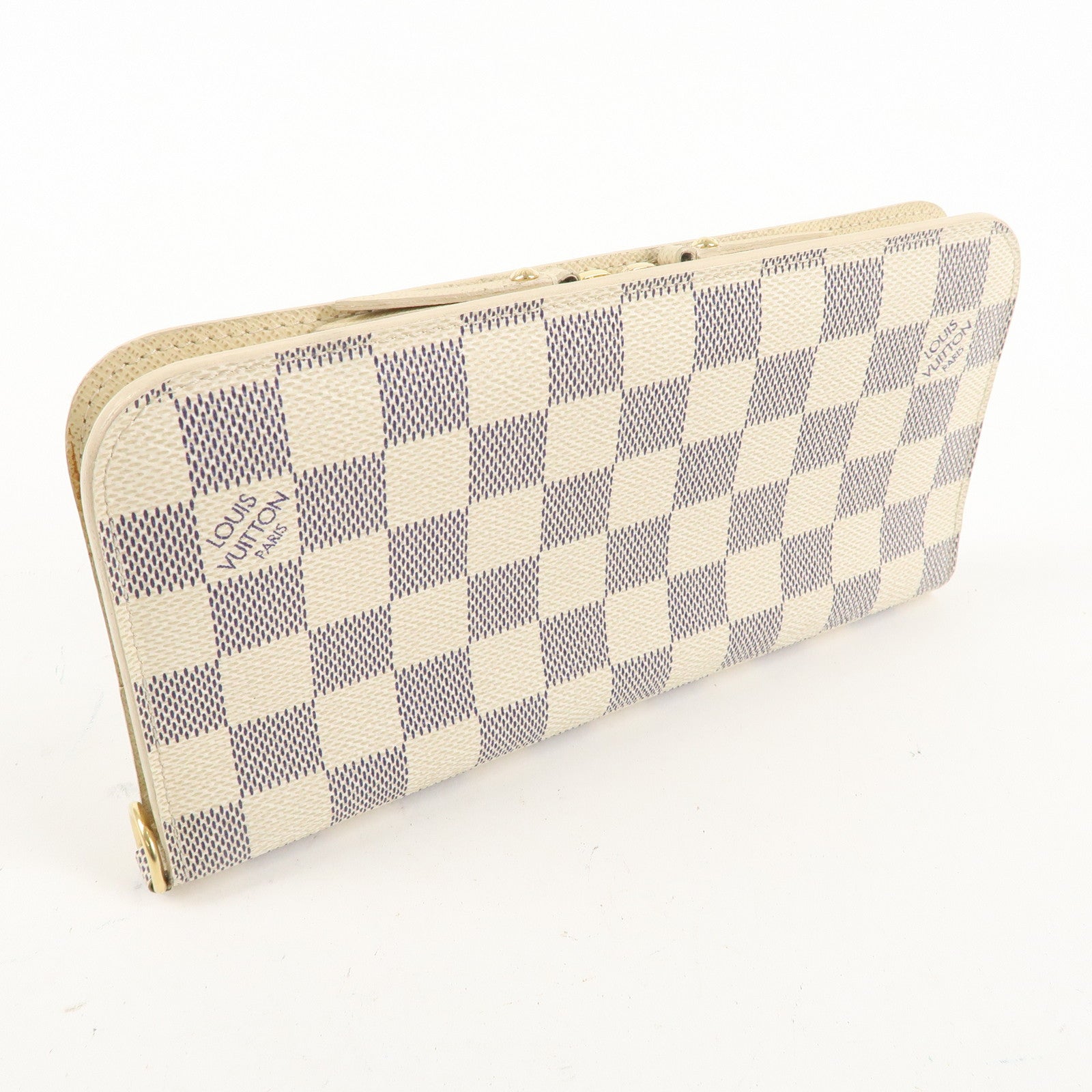 Louis Vuitton Damier Azur Portefeuille Unsolite Wallet N63072