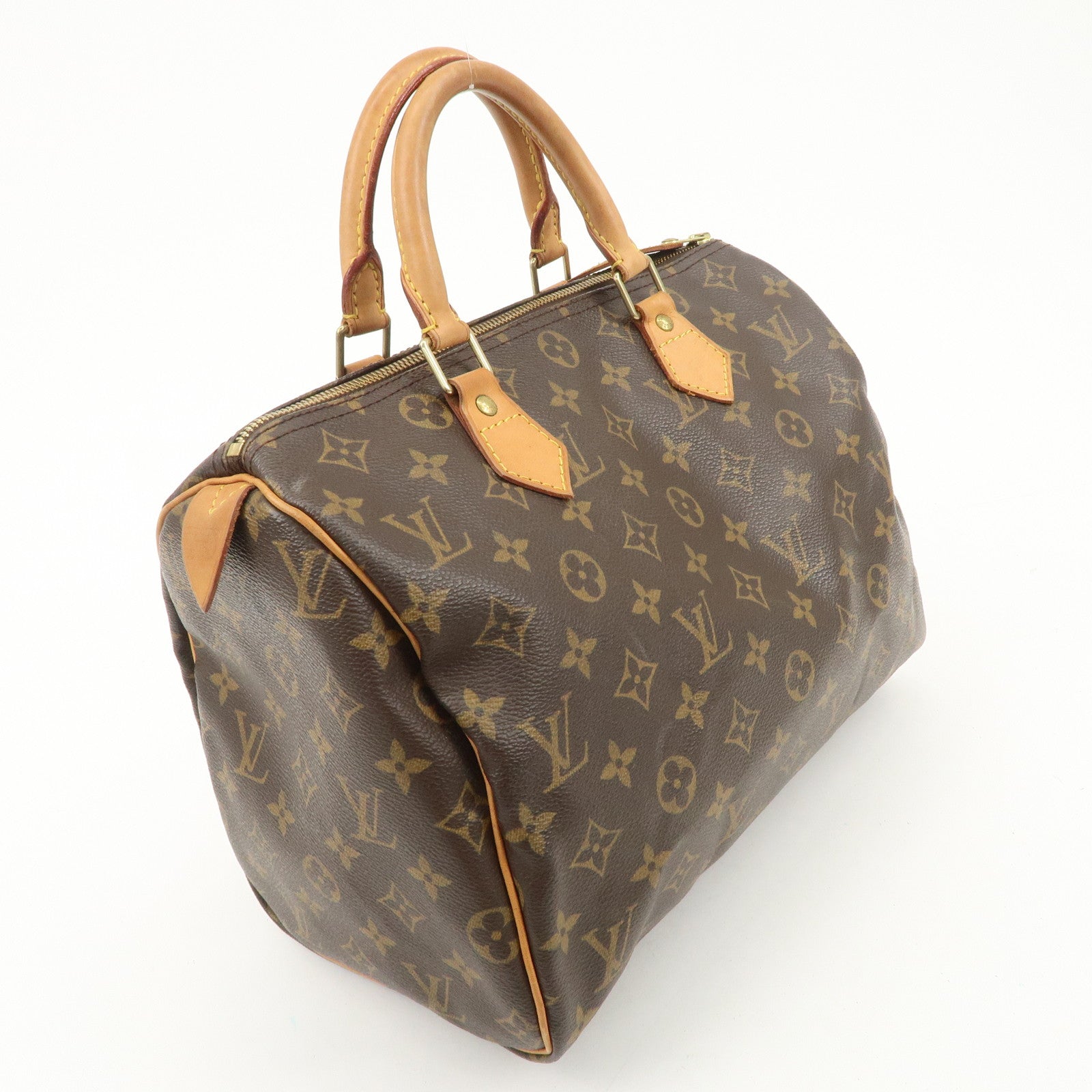 Louis Vuitton Monogram Speedy 30 Hand Bag Boston Bag M41526 Used