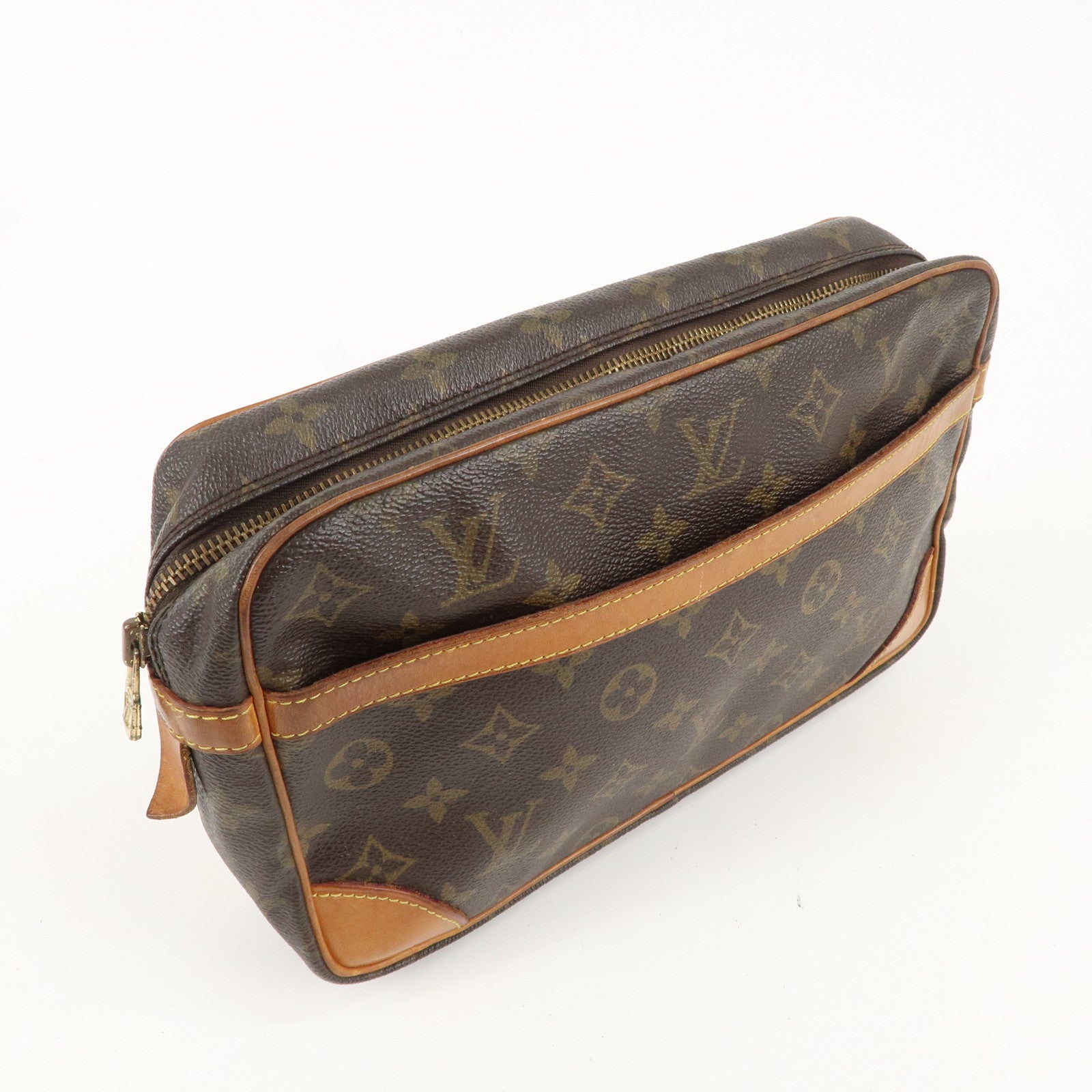 Louis Vuitton Monogram Compiegne 28 Pouch Clutch Bag M51845