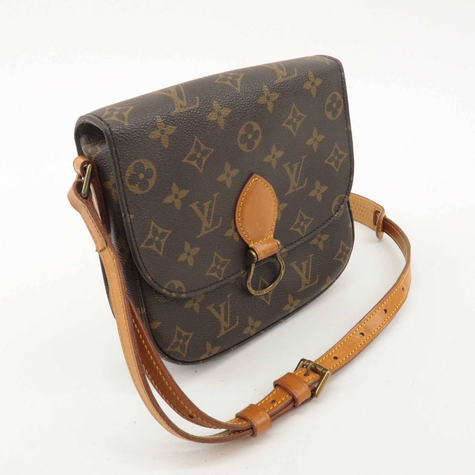 Louis Vuitton Monogram Saint Cloud MM Shoulder Bag Brown M51243