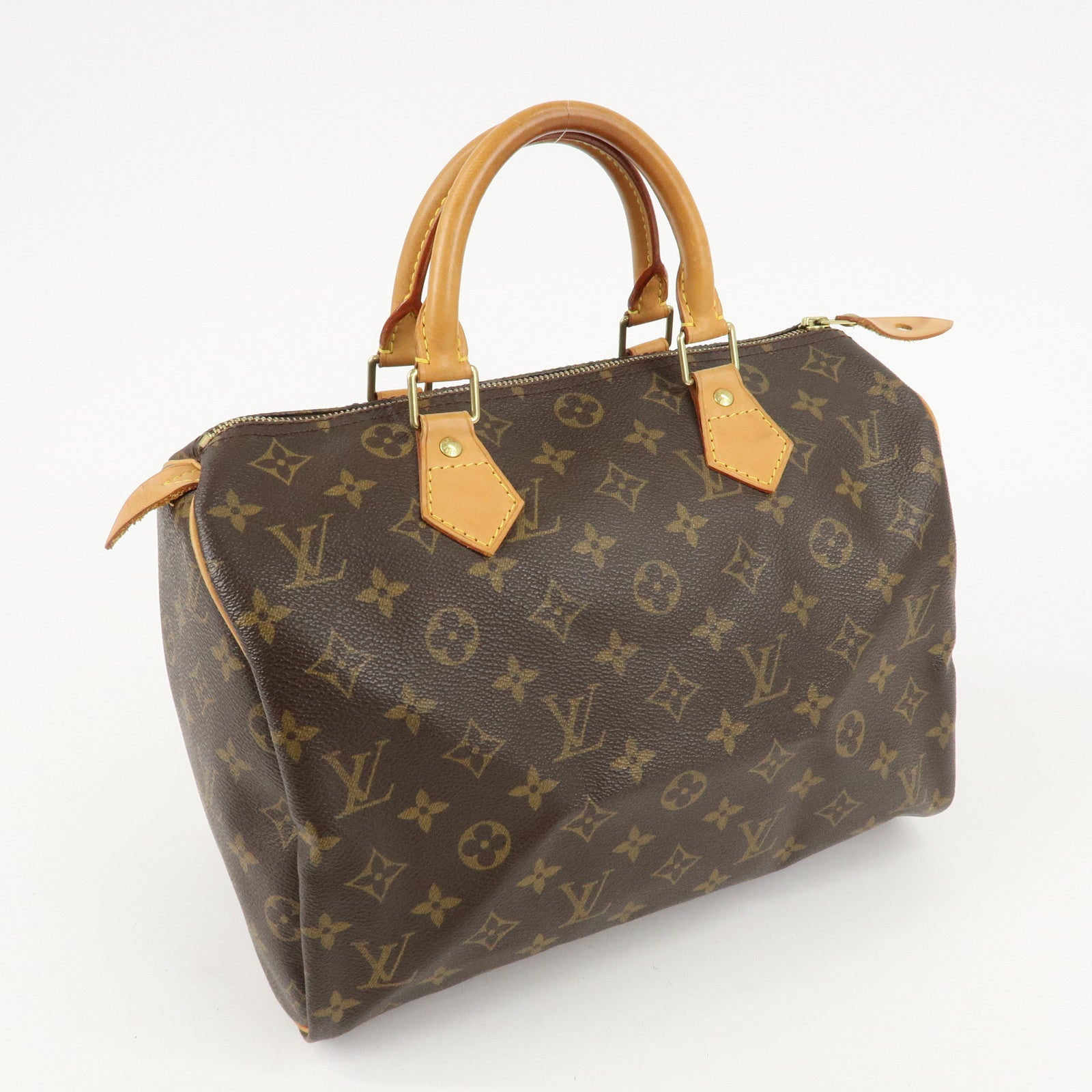 Louis Vuitton Monogram Speedy 30 Hand Bag Boston Bag M41526 Used