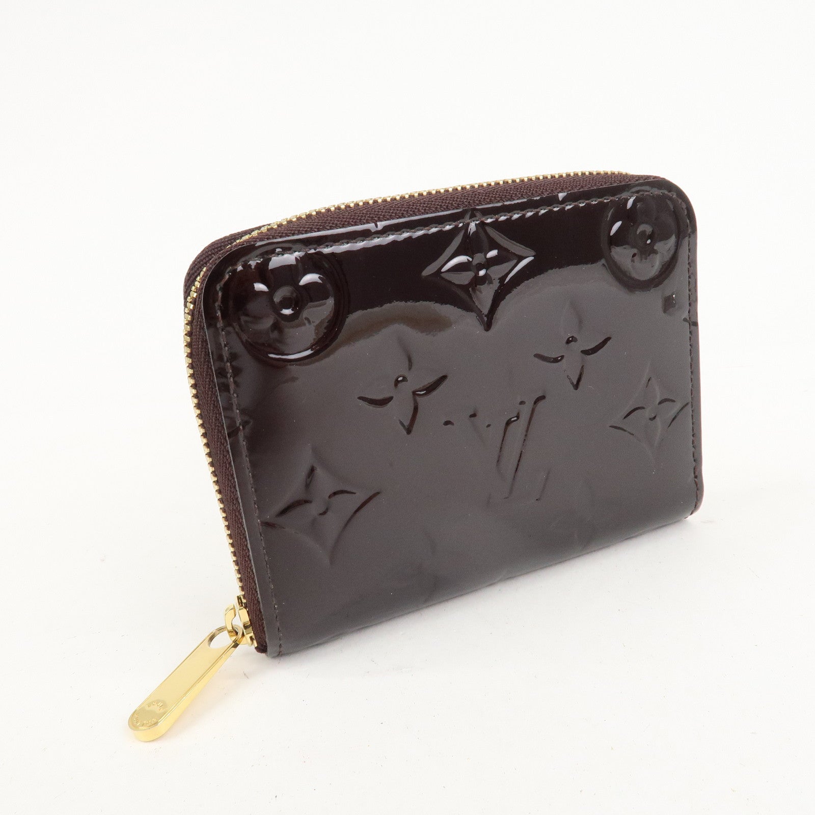 Louis Vuitton Monogram Vernis Zippy Coin Purse Amarante M93607