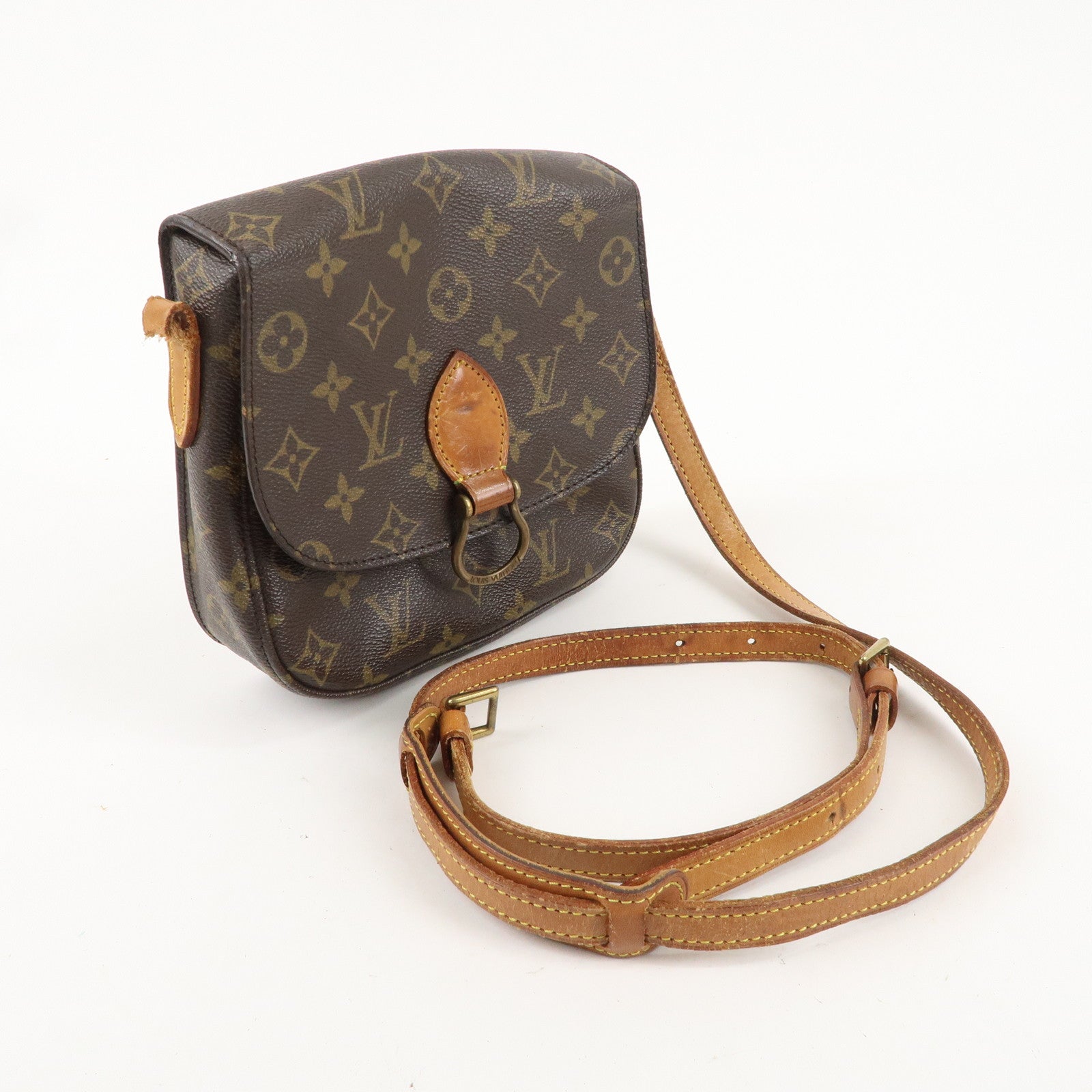 Louis Vuitton Monogram Saint Cloud MM Shoulder Bag Brown M51243