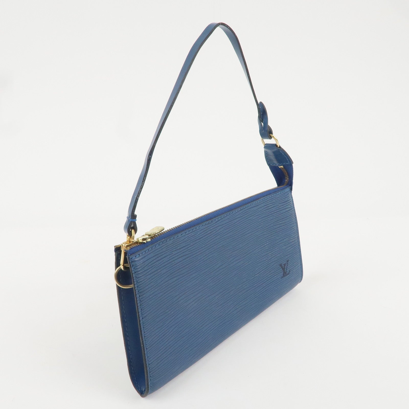 Louis Vuitton Epi Pochette Accessoires Hand Bag Toledo Blue M52947