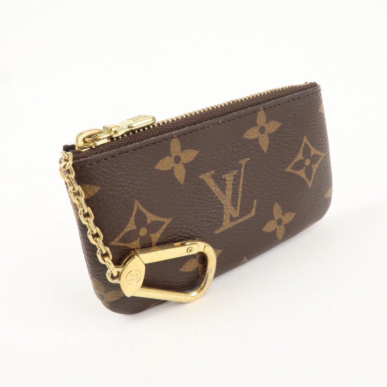 Louis Vuitton Monogram Pochette Cles Coin Case Key Case  M62650