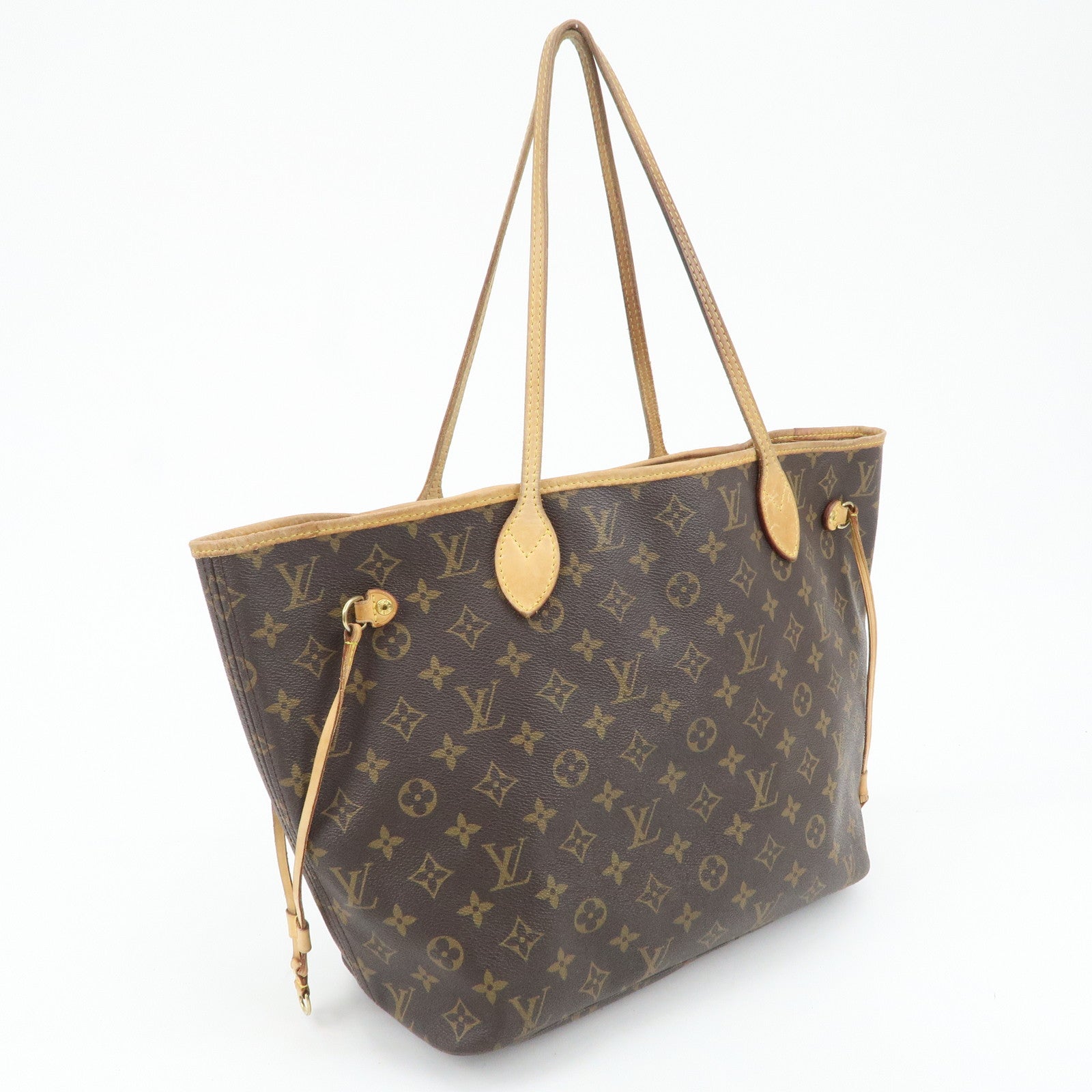 Louis Vuitton Monogram Neverfull MM Tote Bag Brown M40156 Used