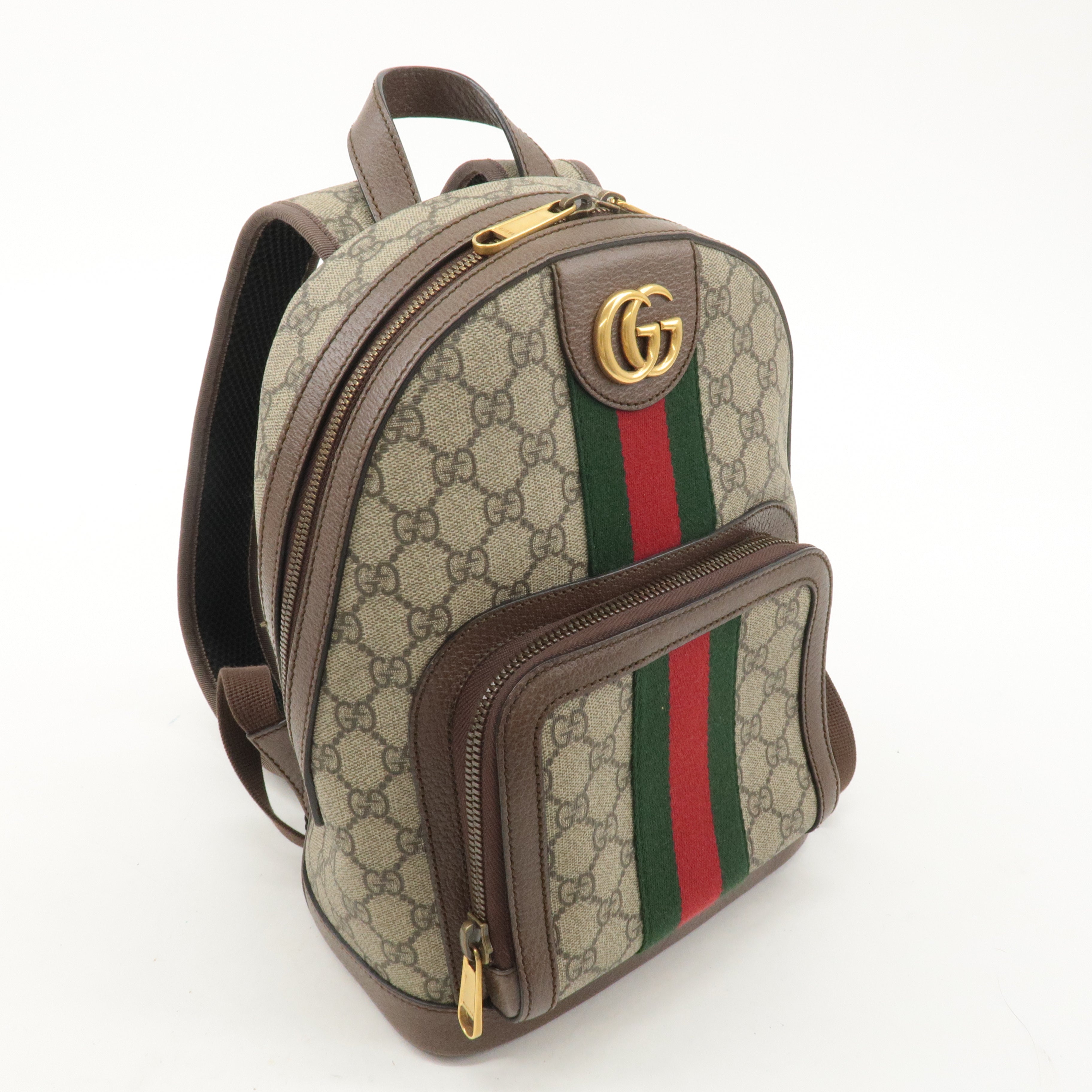 GUCCI Ophidia GG Supreme Leather Small Back Pack Beige 547965