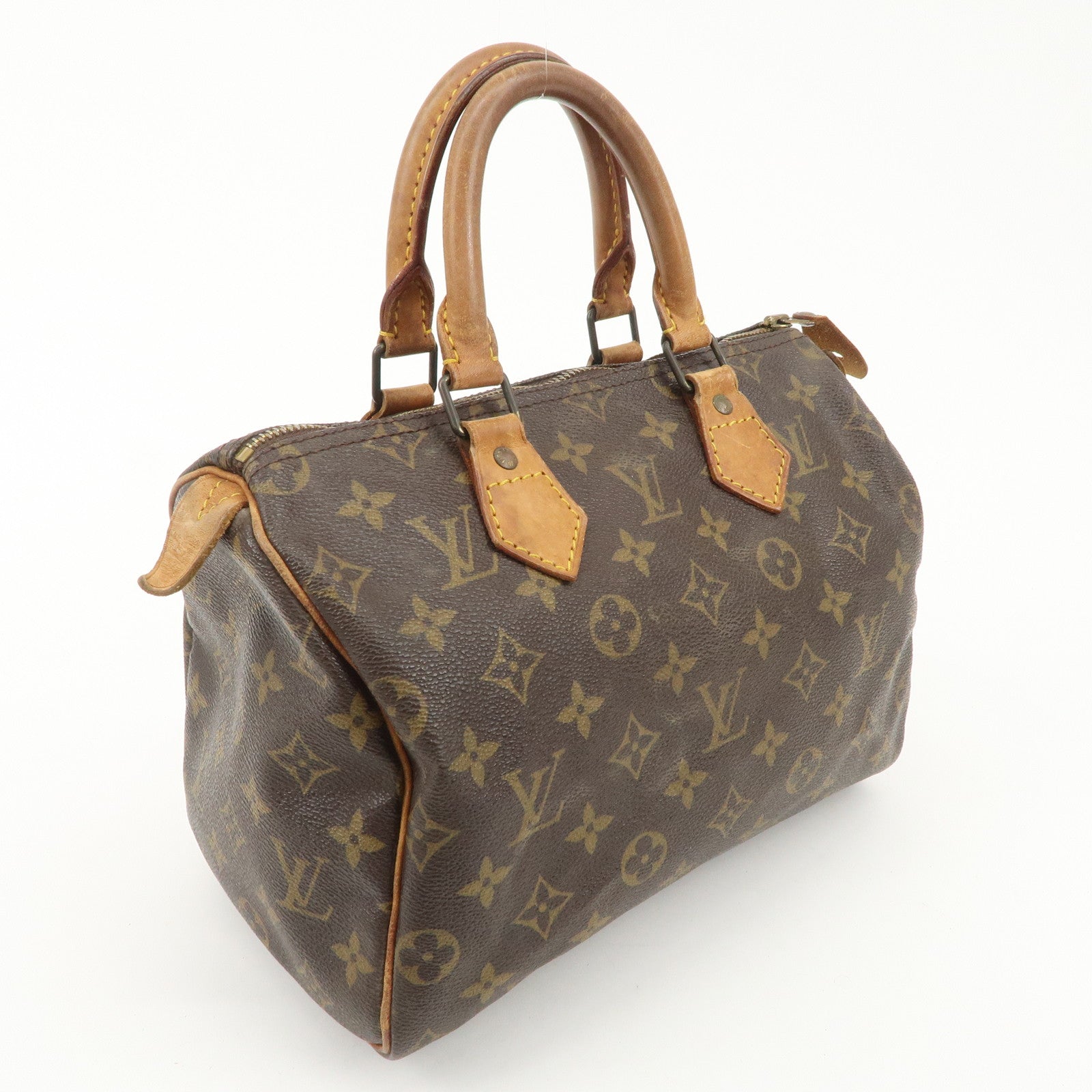 Louis Vuitton Monogram Speedy 25 Hand Bag Boston Bag M41528 Used