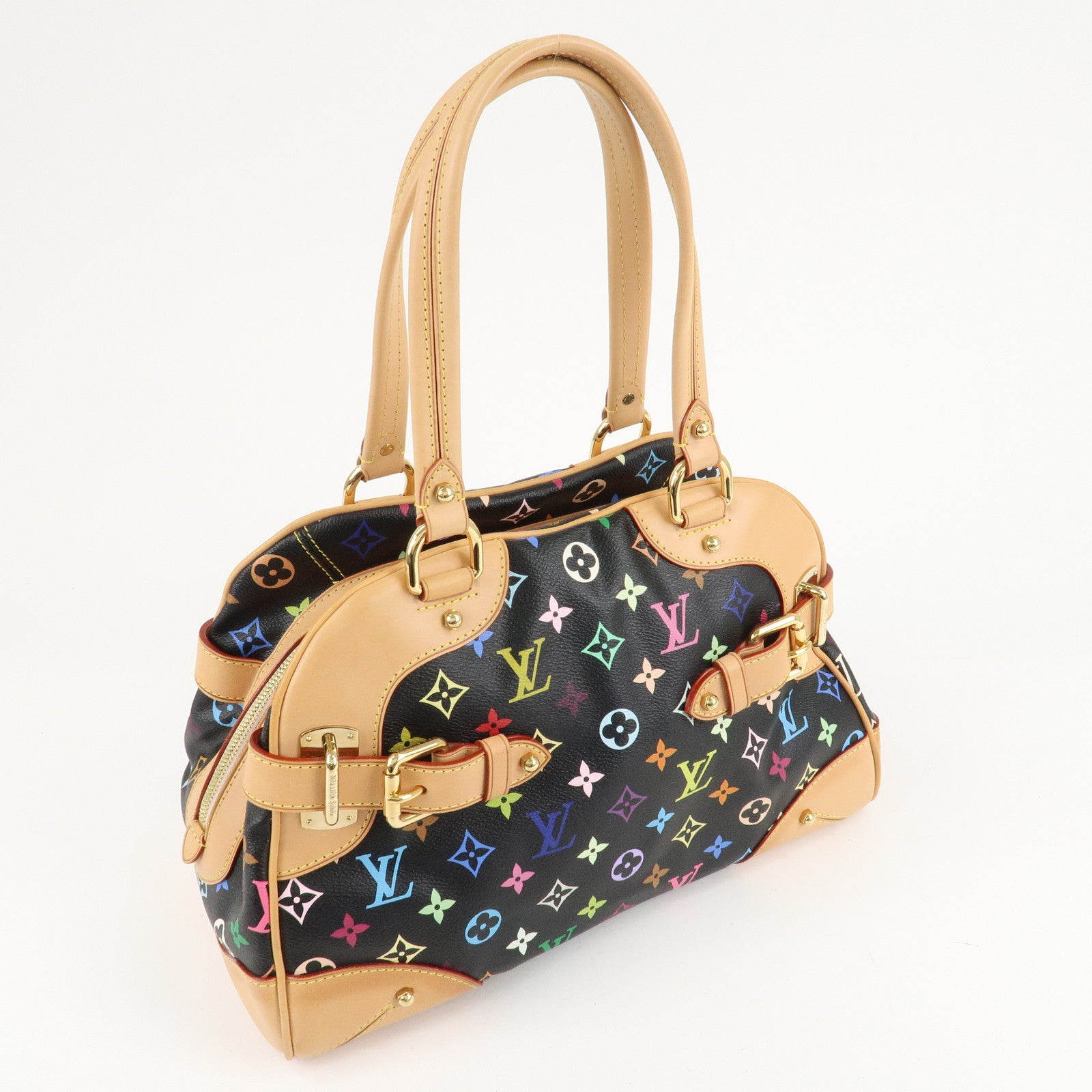 Louis Vuitton Monogram Multi Color Claudia Hand Bag M40194 Used