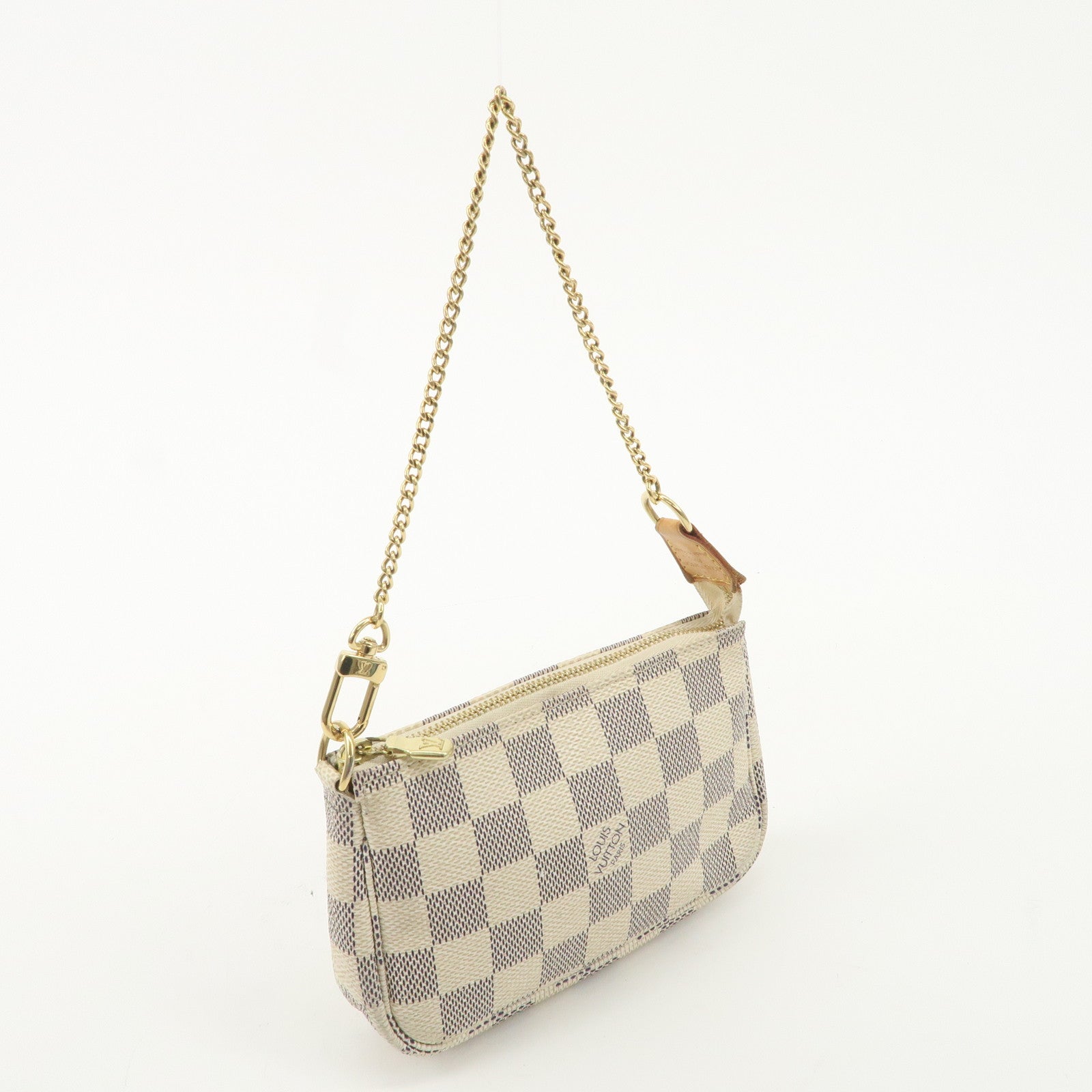 Louis Vuitton Damier Azur Mini Pochette Accessoires Pouch N58010 Used