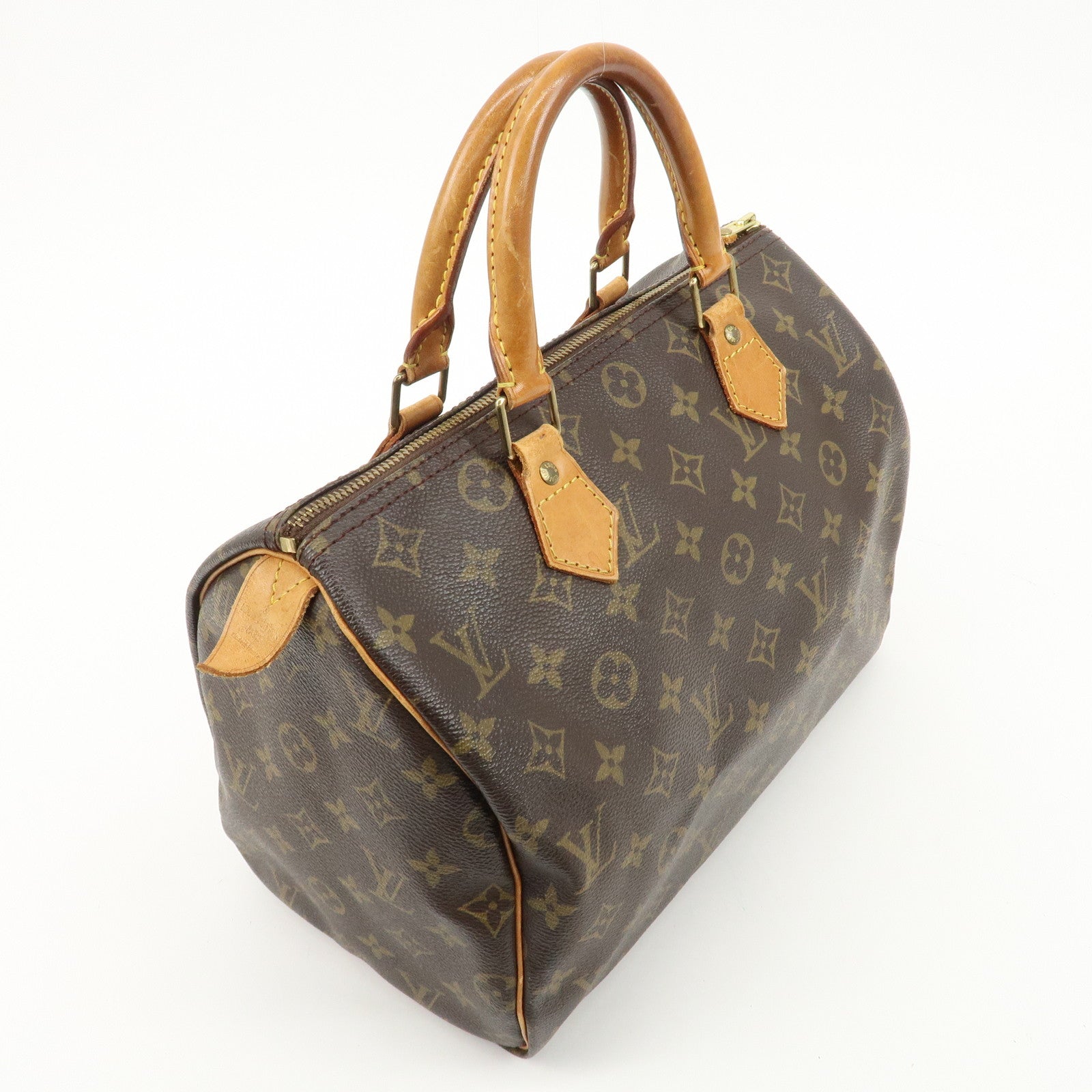 Louis Vuitton Monogram Speedy 30 Hand Bag Boston Bag M41108 Used