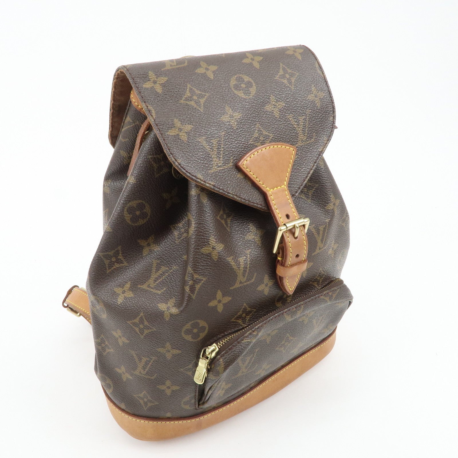 Louis Vuitton Monogram Montsouris MM Back Pack Bag M51136