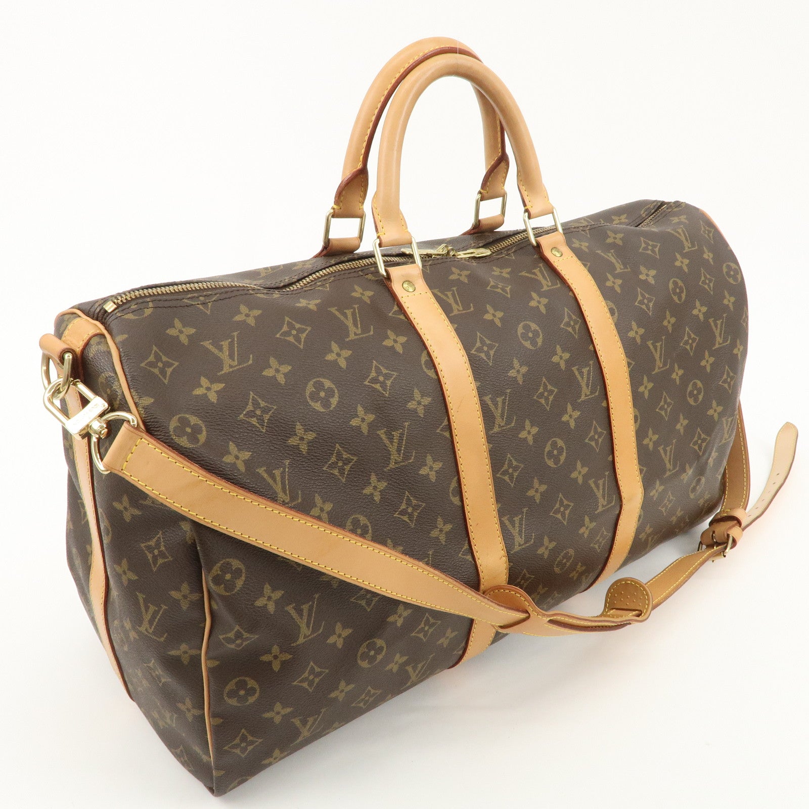 Louis Vuitton Monogram Keep All Bandoulier 50 Boston Bag M41416 Used