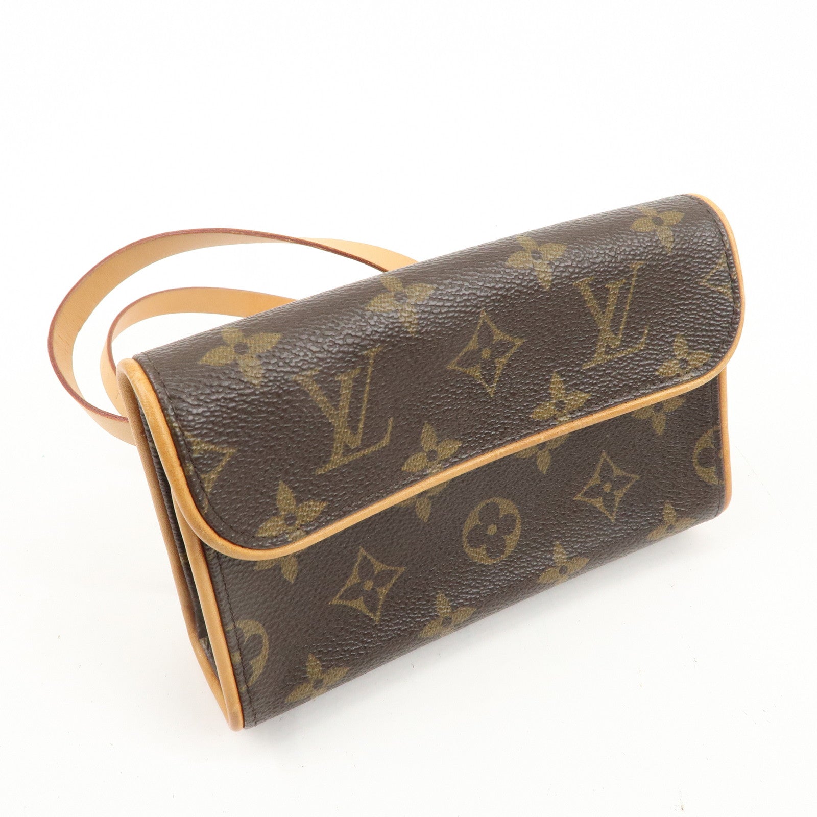 Louis Vuitton Monogram Pochette Florentine Waist Bag Belt S M51855 Used