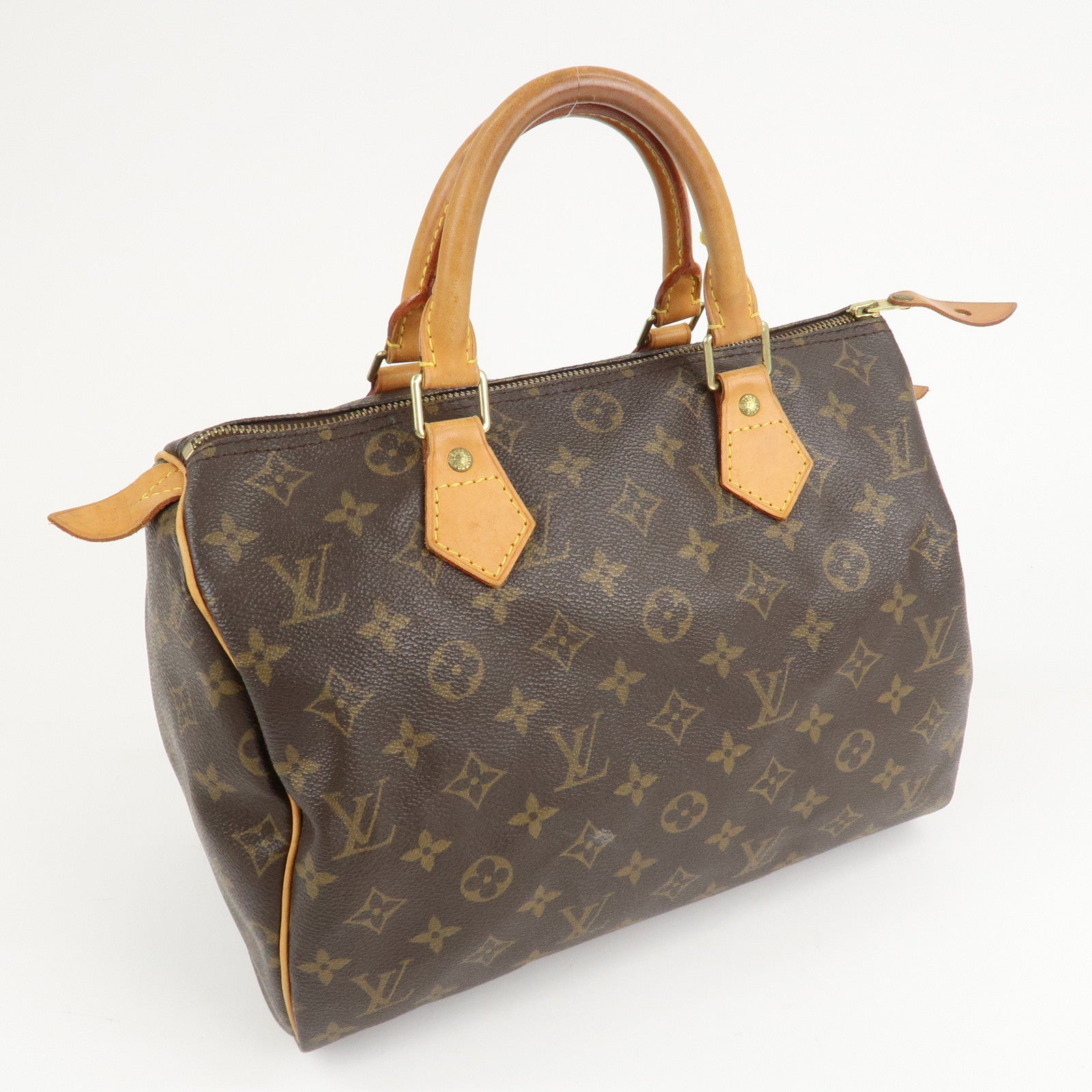 Louis Vuitton Monogram Speedy 30 Hand Bag Boston Bag M41526 Used