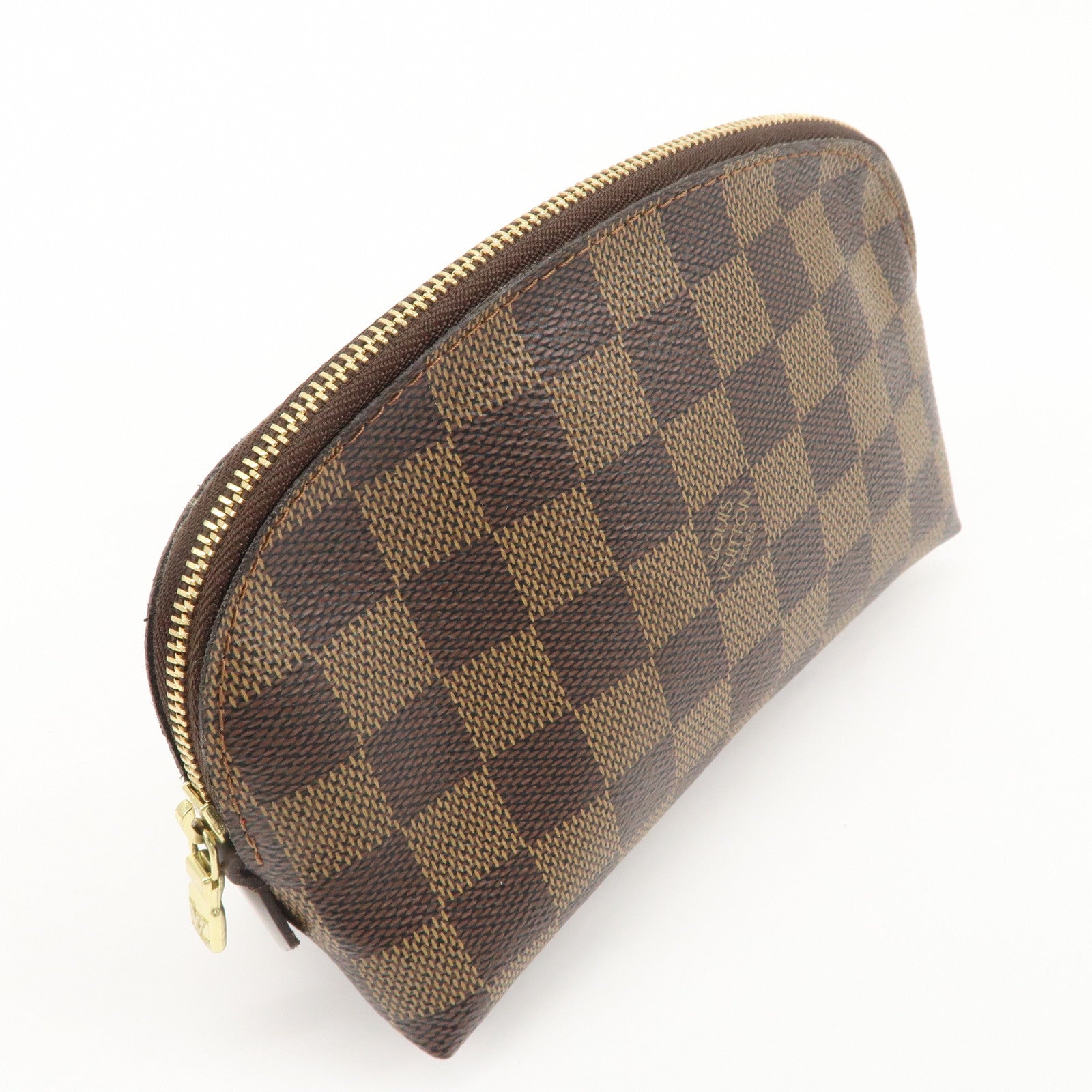 Louis Vuitton Damier Pochette Cosmetic Pouch Brown N47516 Used