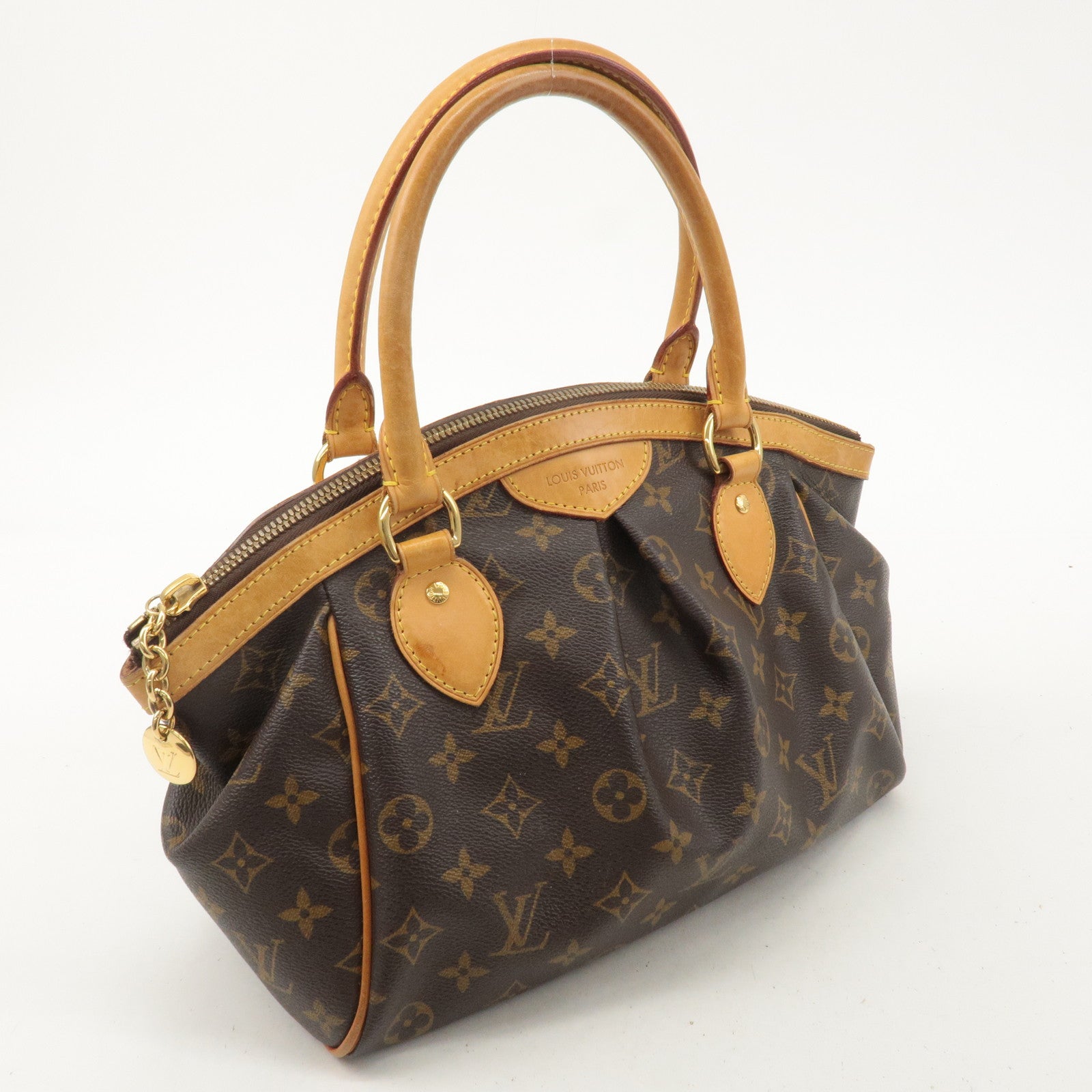 Louis Vuitton Monogram Tivoli PM Hand Bag Brown M40143