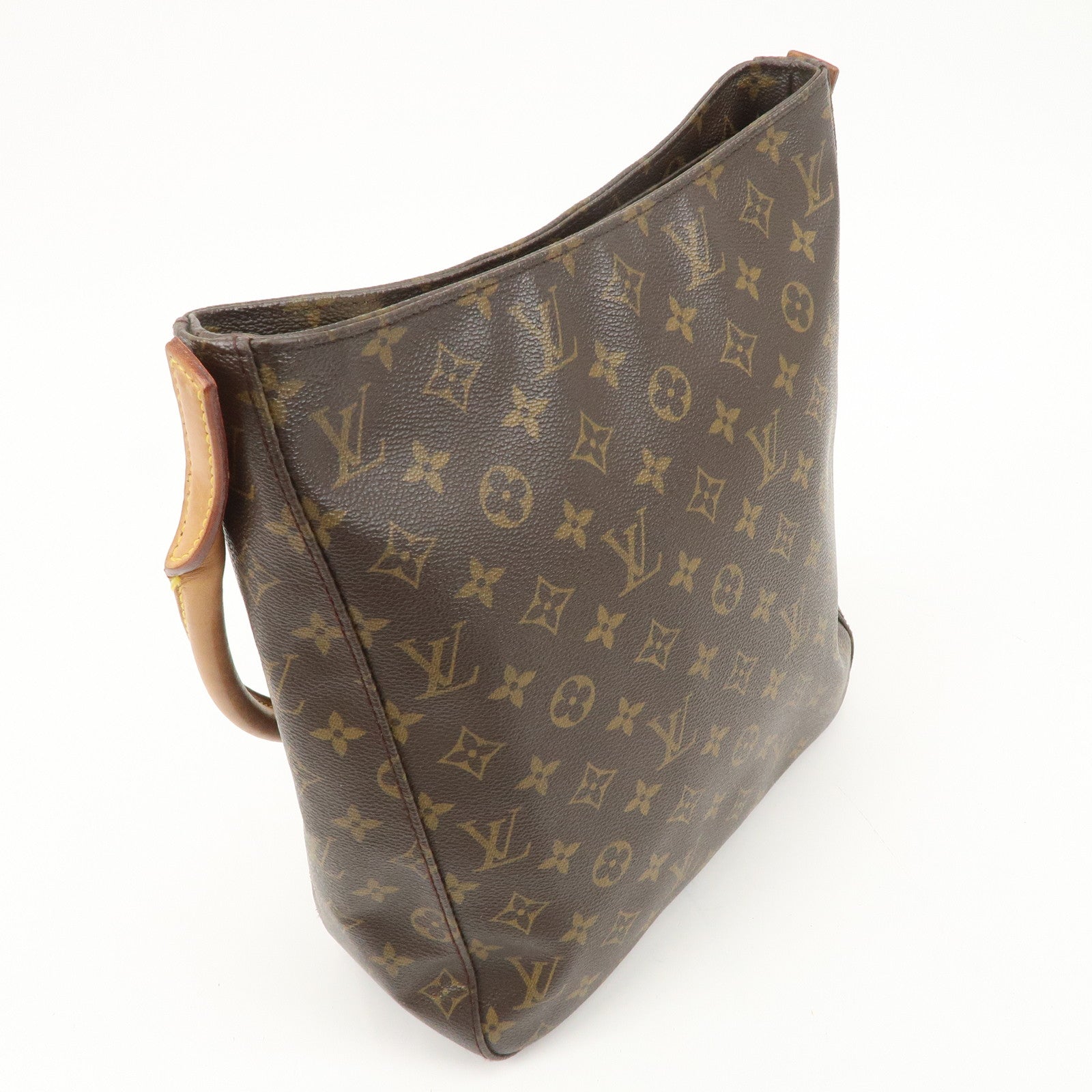 Louis Vuitton Monogram Looping GM Shoulder Bag Brown M51145 Used