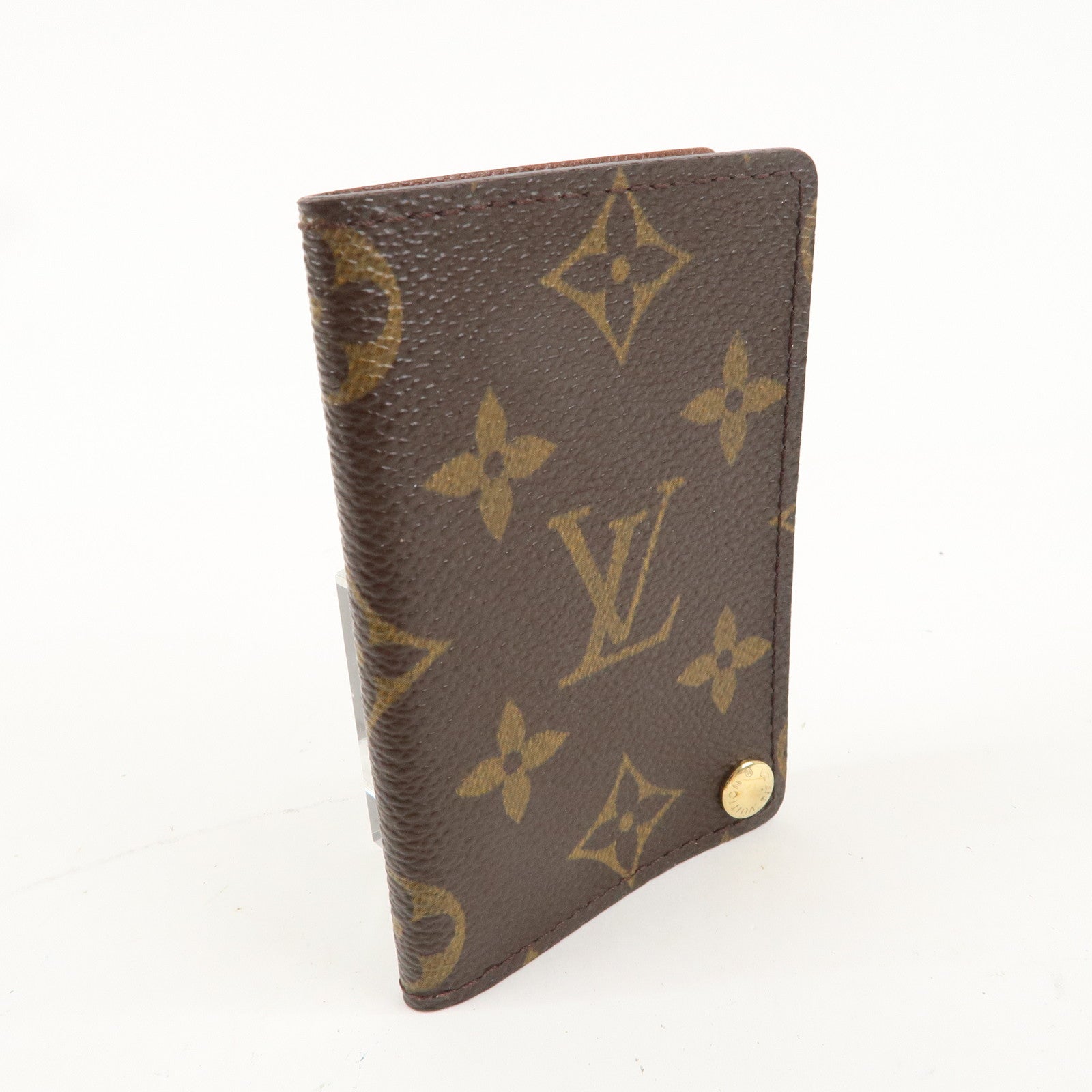 Louis Vuitton Monogram Porte Cartes Credit Pression Brown M60937