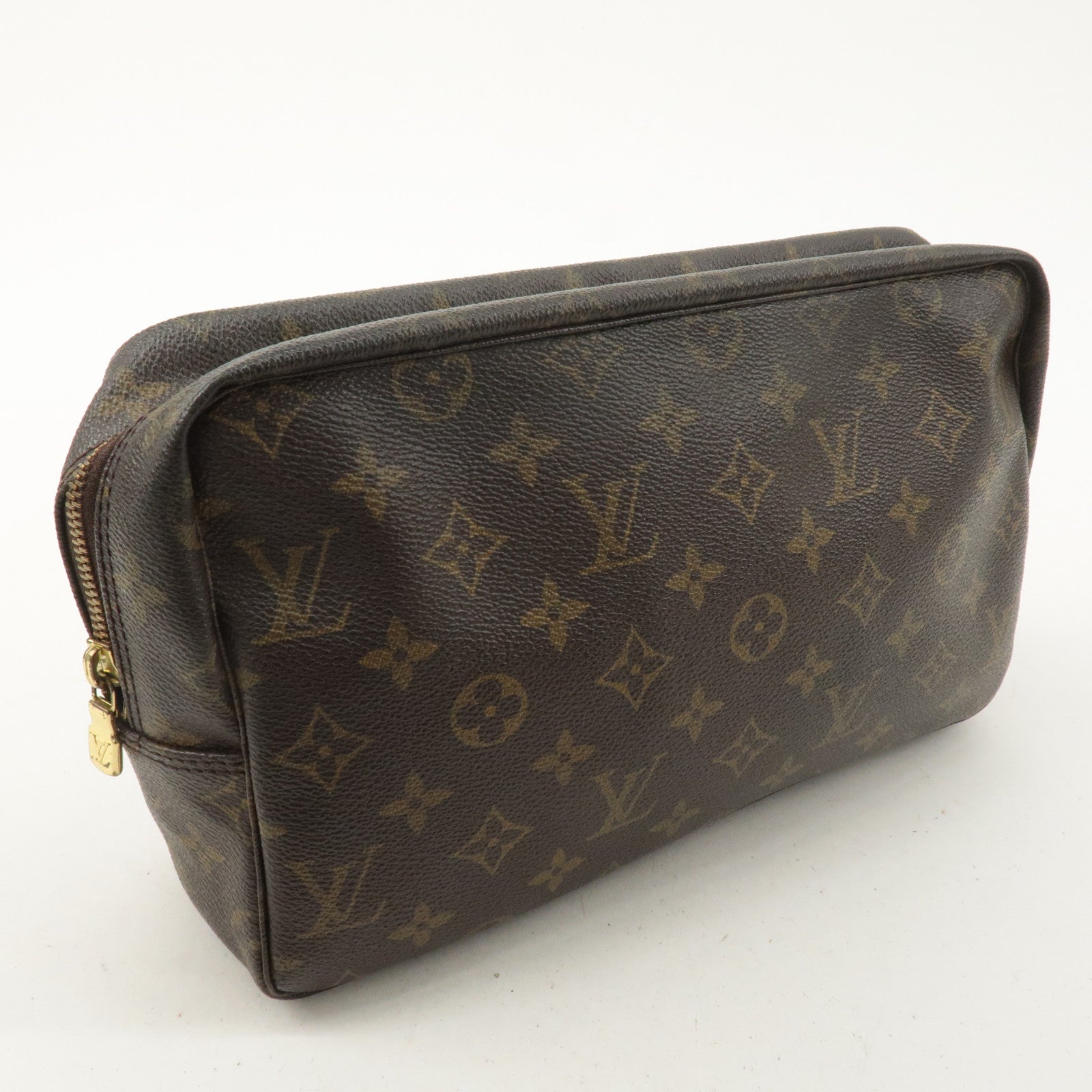 Louis Vuitton Monogram Trousse Toilette 28 Pouch Brown M47522