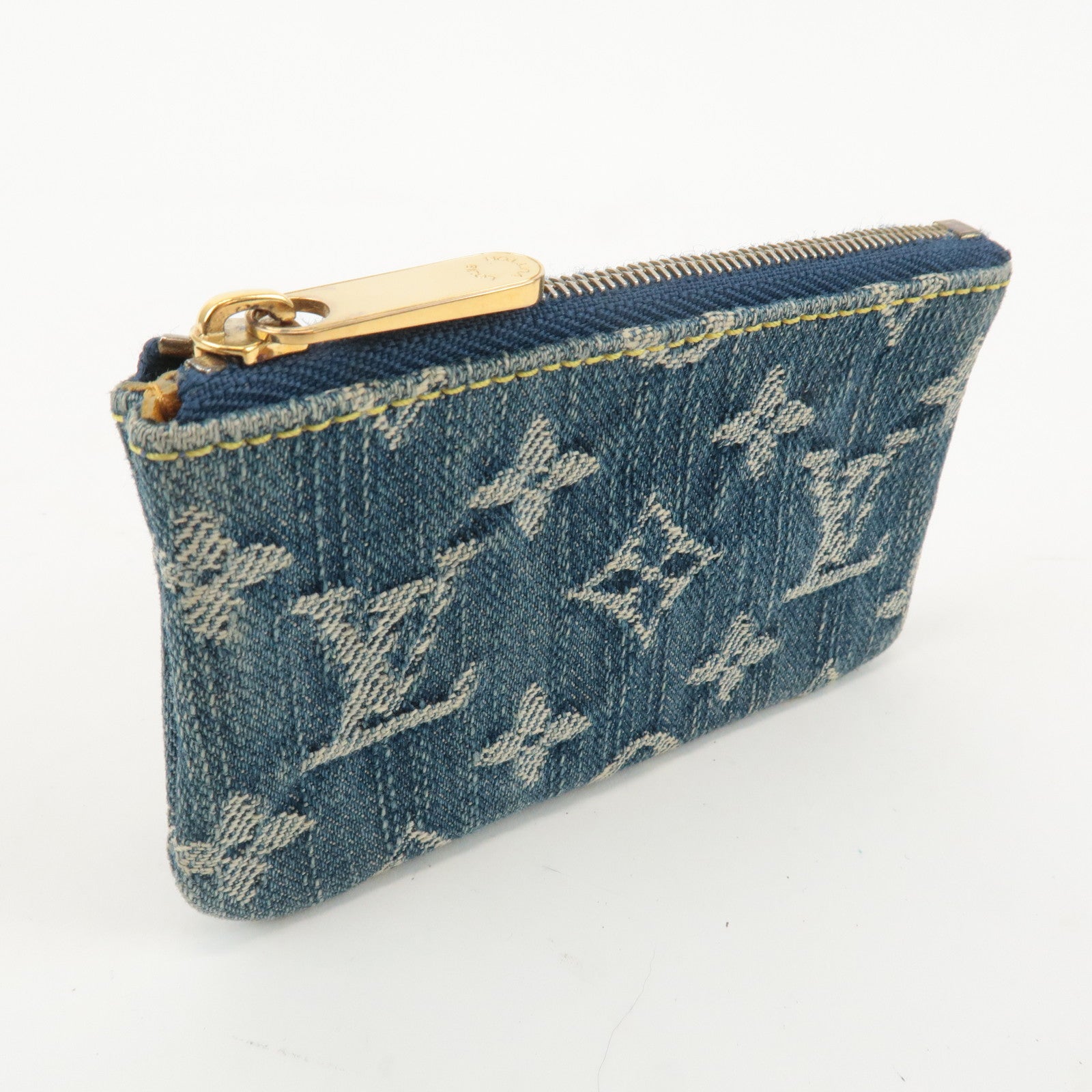 Louis Vuitton Monogram Denim Pochette Cles Coin Case M95343