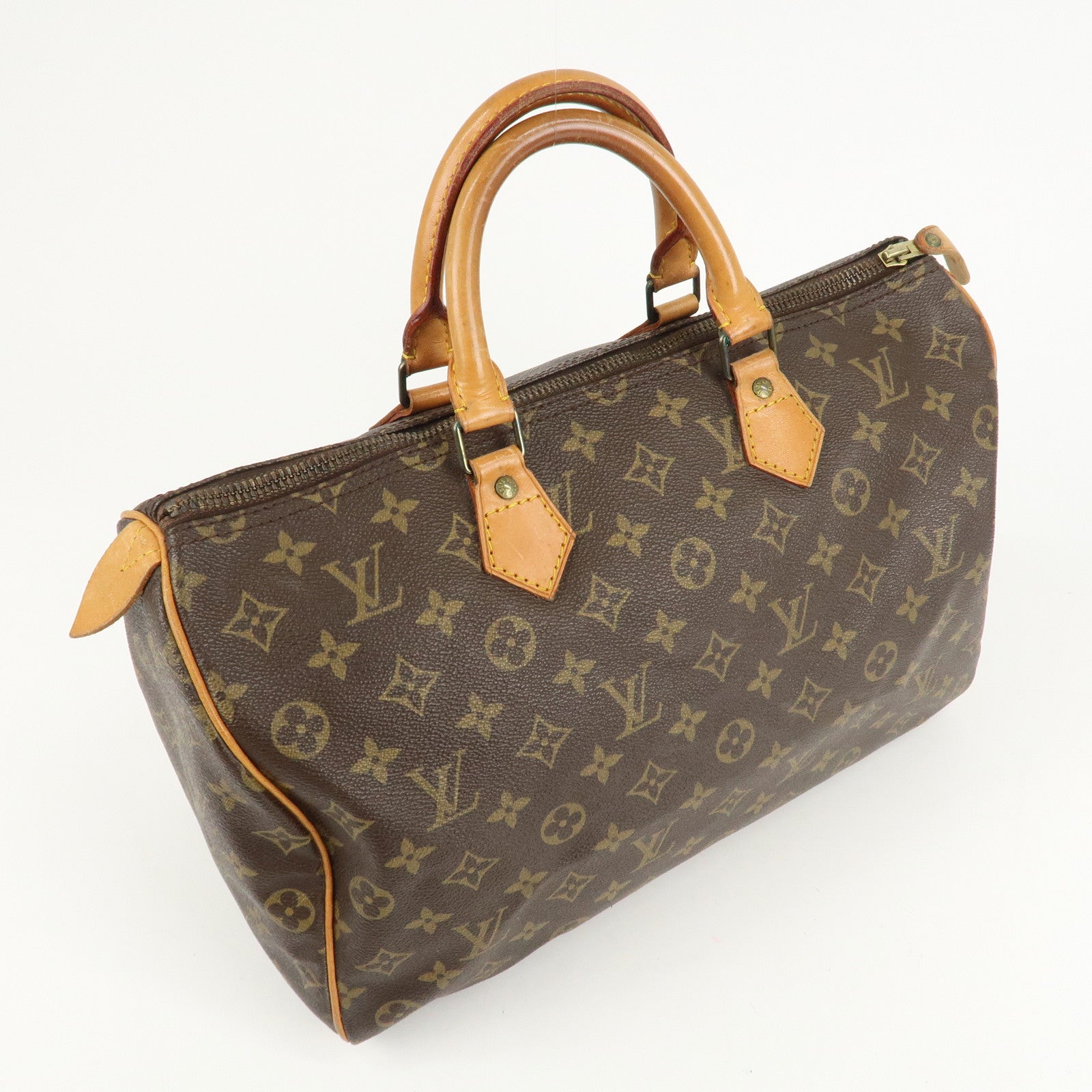 Louis Vuitton Monogram Speedy 35 Hand Bag Boston Bag M41524