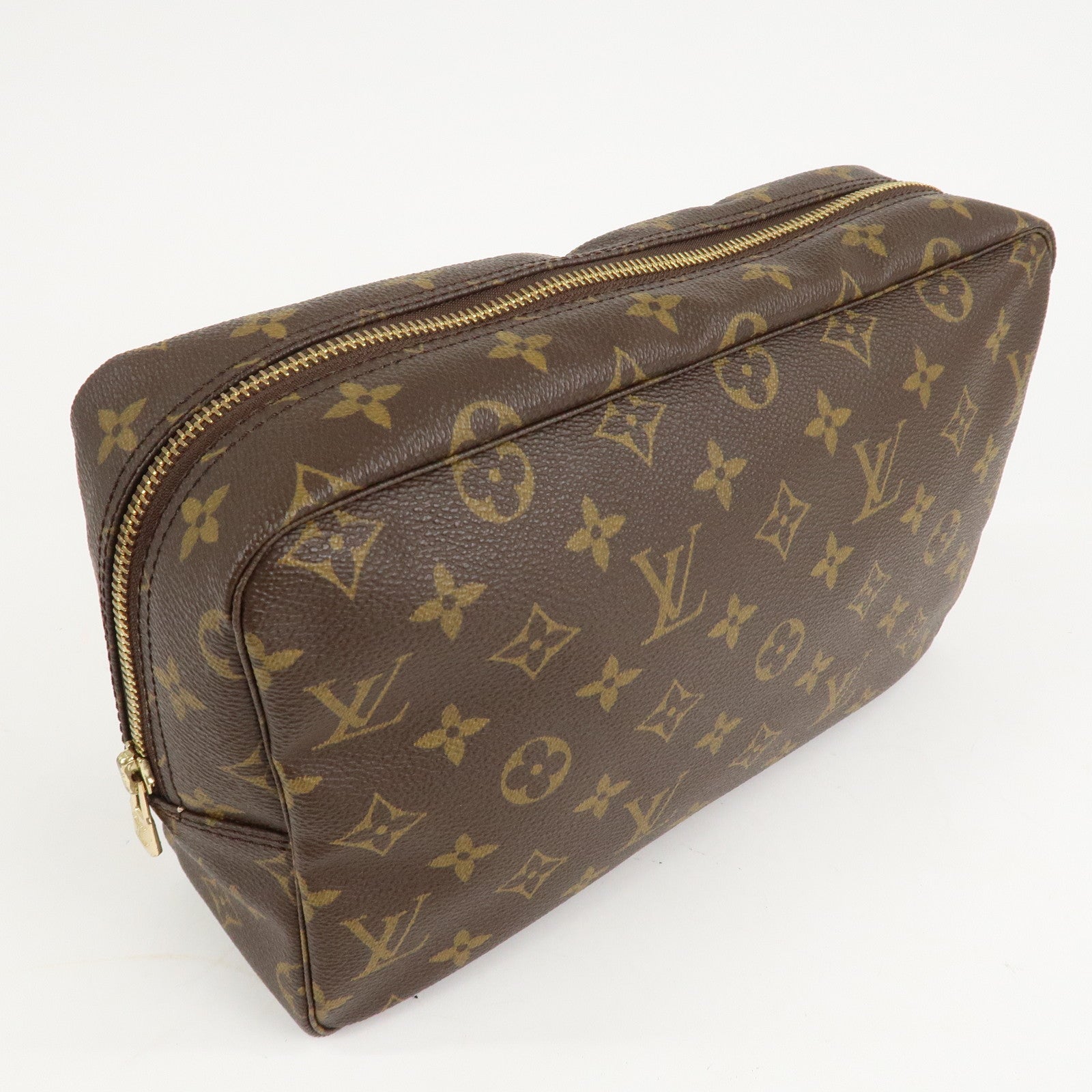 Louis Vuitton Monogram Trousse Toilette 28 Pouch Brown M47522 Used