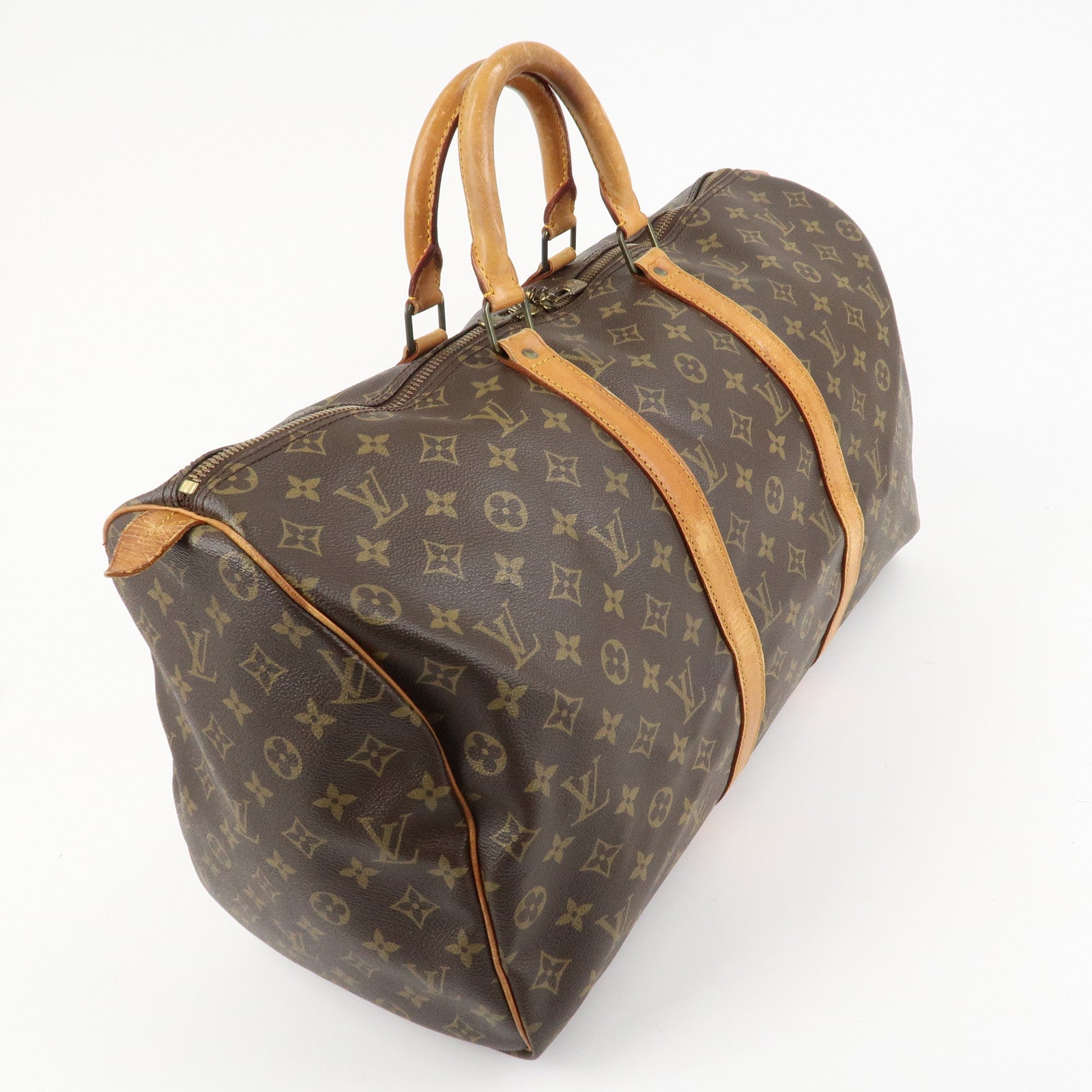 Louis Vuitton Monogram Keep All 50 Bag Boston Bag M41426 Used