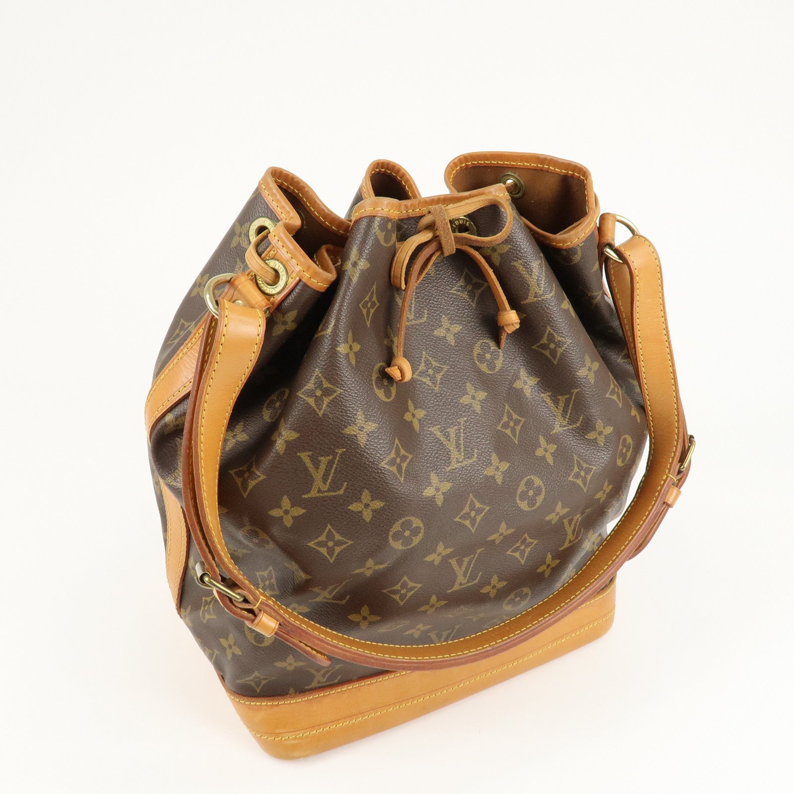 Louis Vuitton Monogram Noe Shoulder Bag Hand Bag Brown M42224 Used