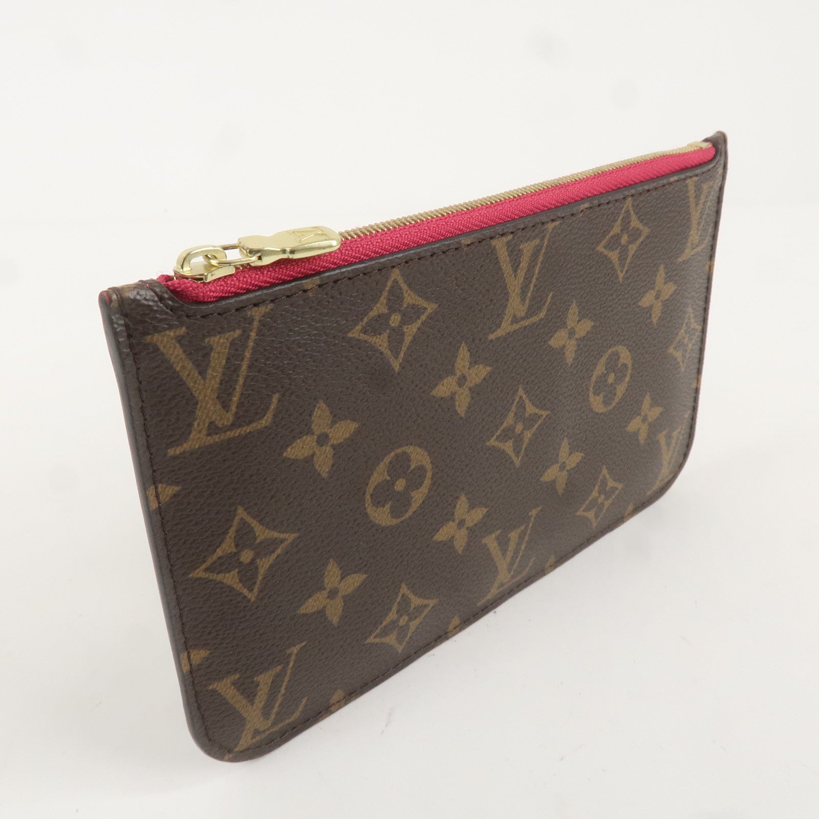 Louis Vuitton Monogram Pouch For Neverfull PM Brown