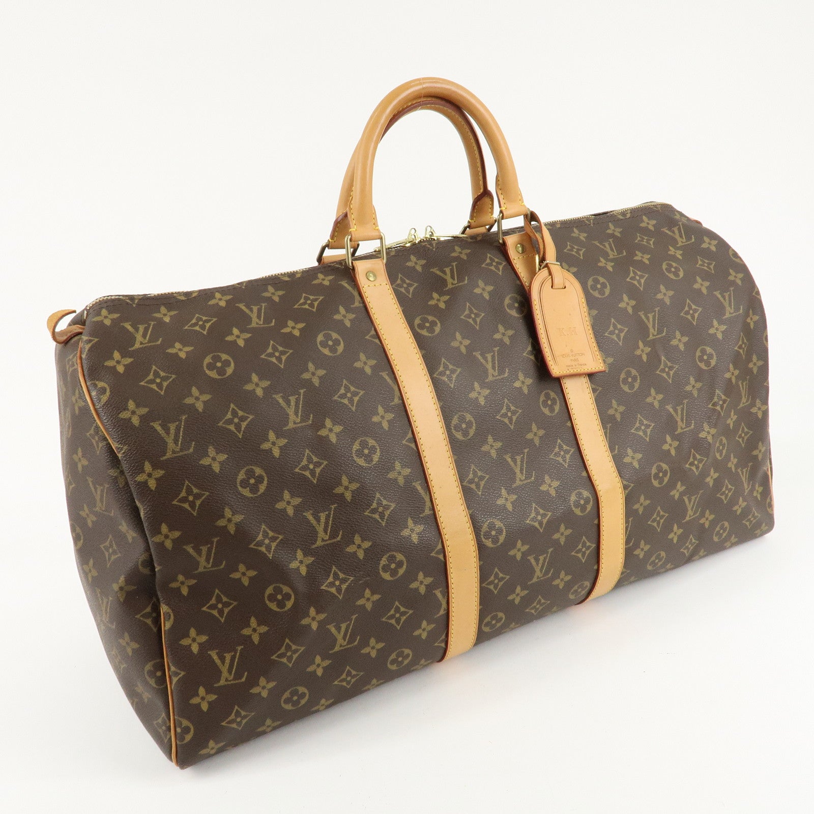 Louis Vuitton Monogram Keep All 55 Boston Bag M41424 Used