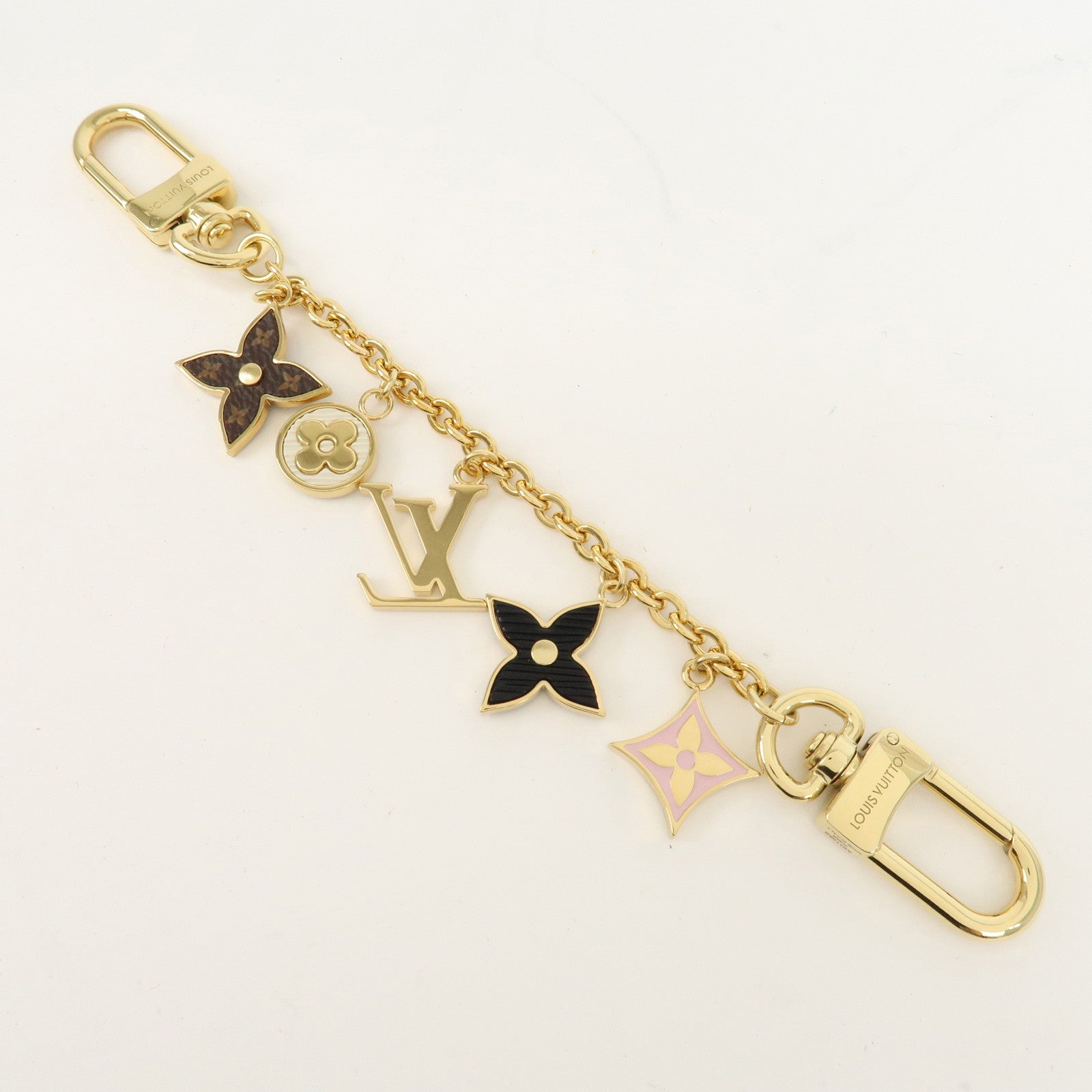 Louis Vuitton Bag Charm Chain Spring Street Gold M01188 Used