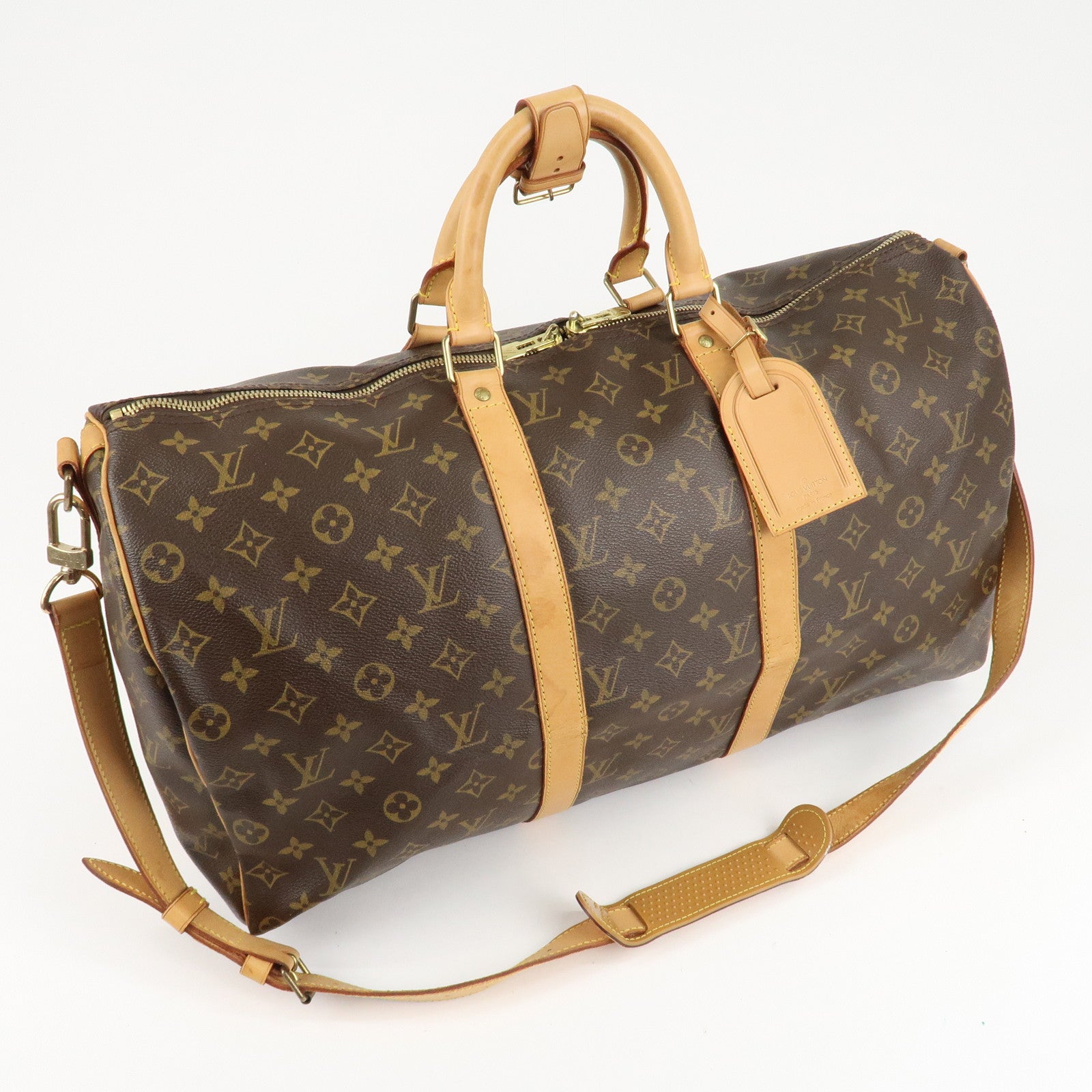 Louis Vuitton Monogram Keep All Bandouliere 50 Boston Bag M41416 Used