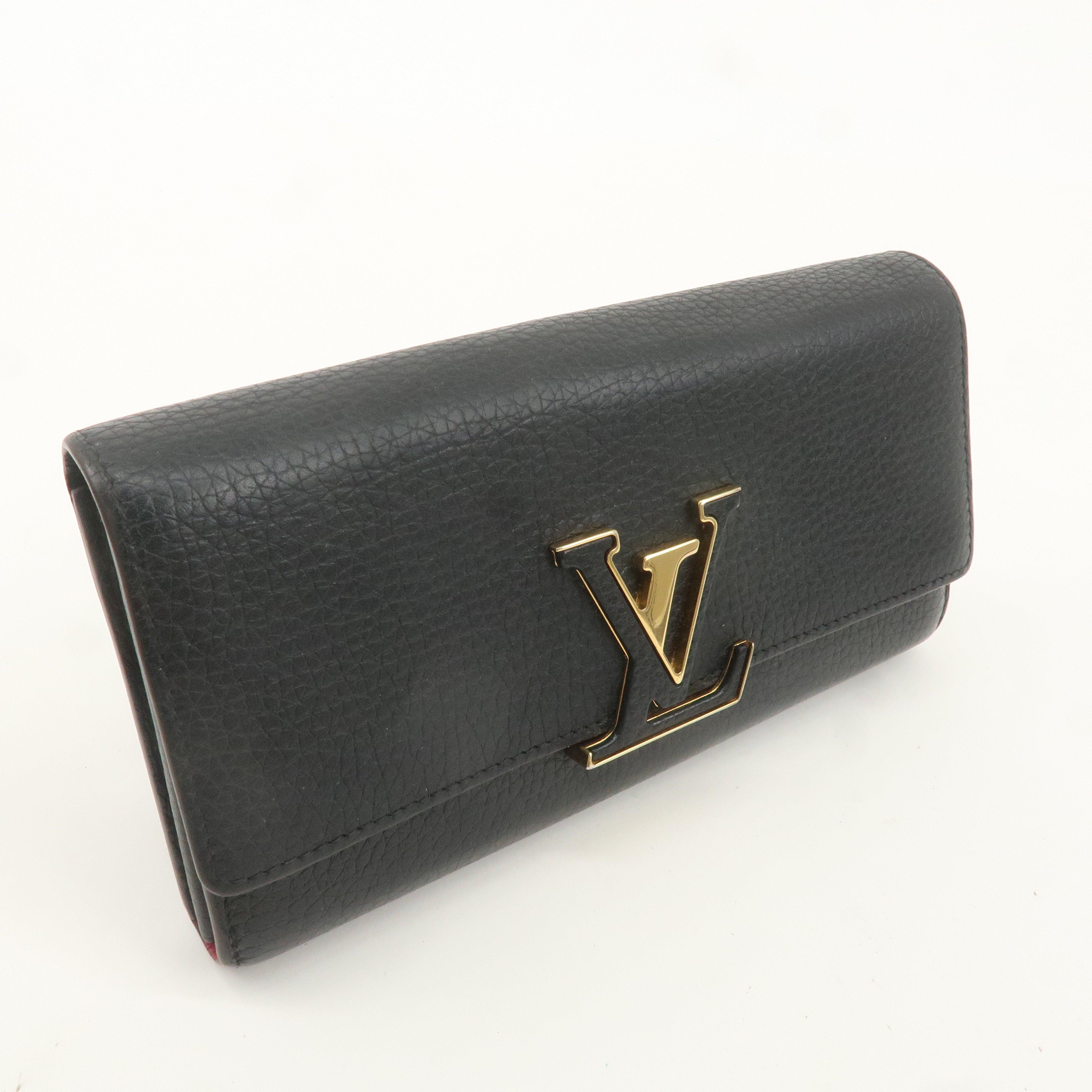 Louis Vuitton Portofoille Capucines Wallet Black Noir M61248