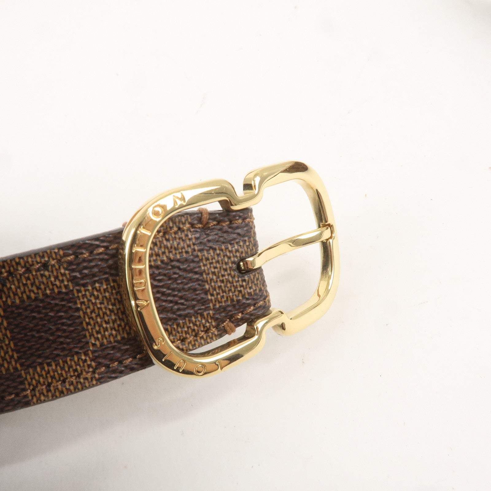 Louis Vuitton Damier Ebene Saint Tulle Mini Belt 85/34 M9744