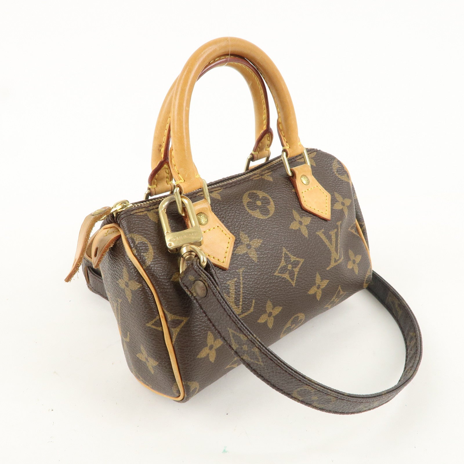 Louis Vuitton Monogram Mini Speedy 
Strap 120cm 1.6cm M41534