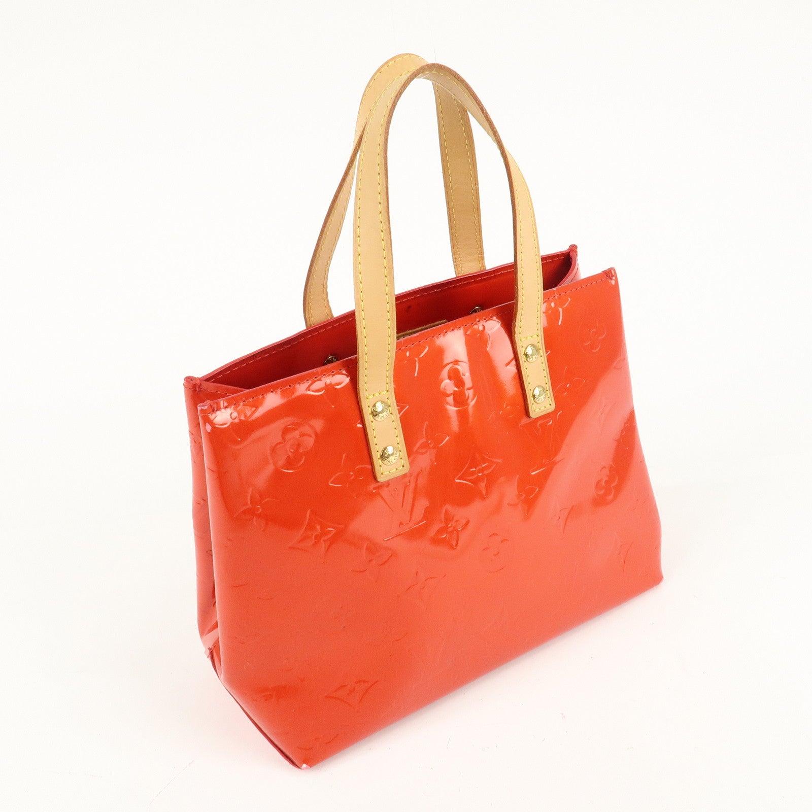 Louis Vuitton Monogram Vernis Lead PM Hand Bag M91088 Rouge