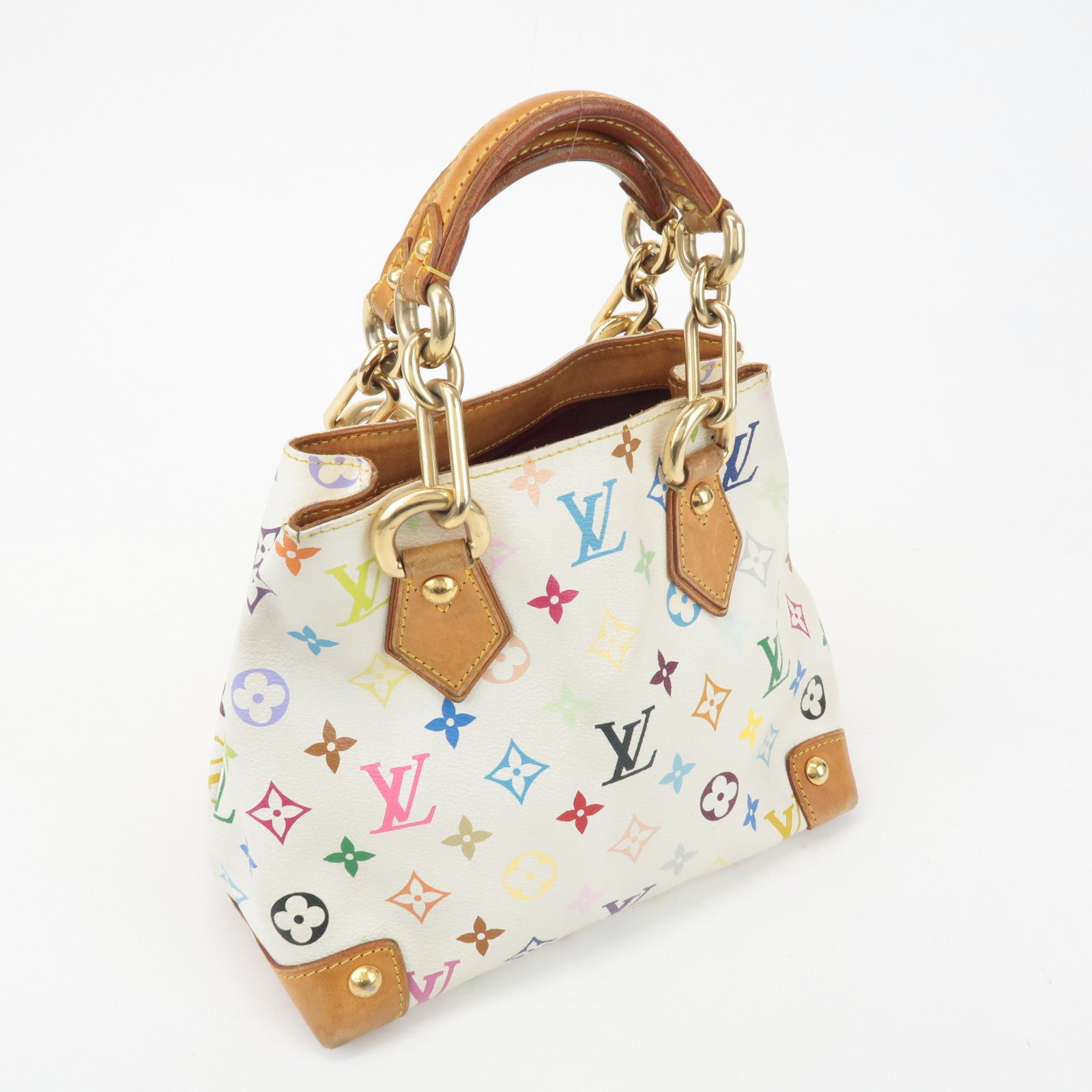 Louis Vuitton Monogram Multicolor Audra Hand Bag Blanc M40047