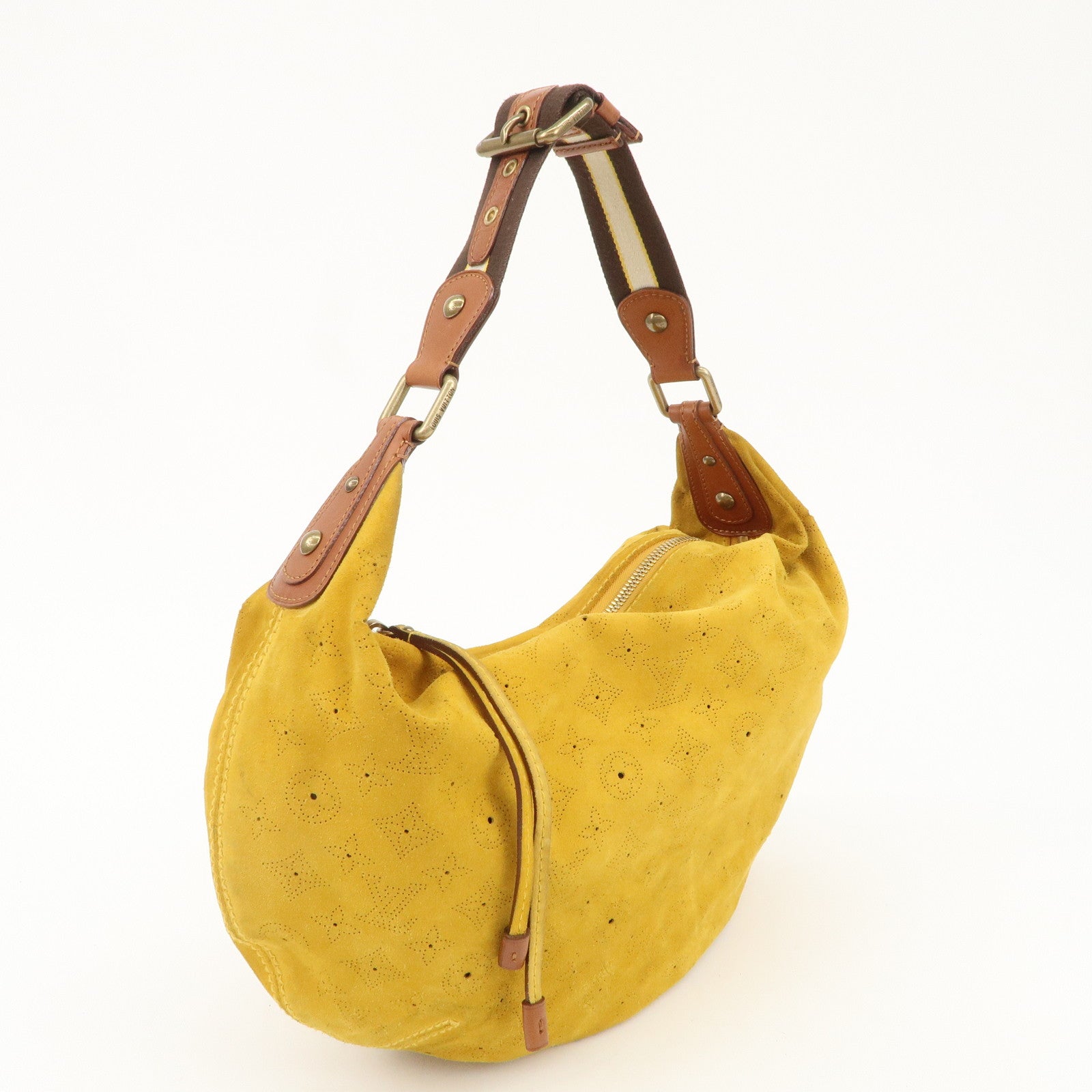 Louis Vuitton Monogram Mahina Onata GM Shoulder Bag Yellow M95118 Used