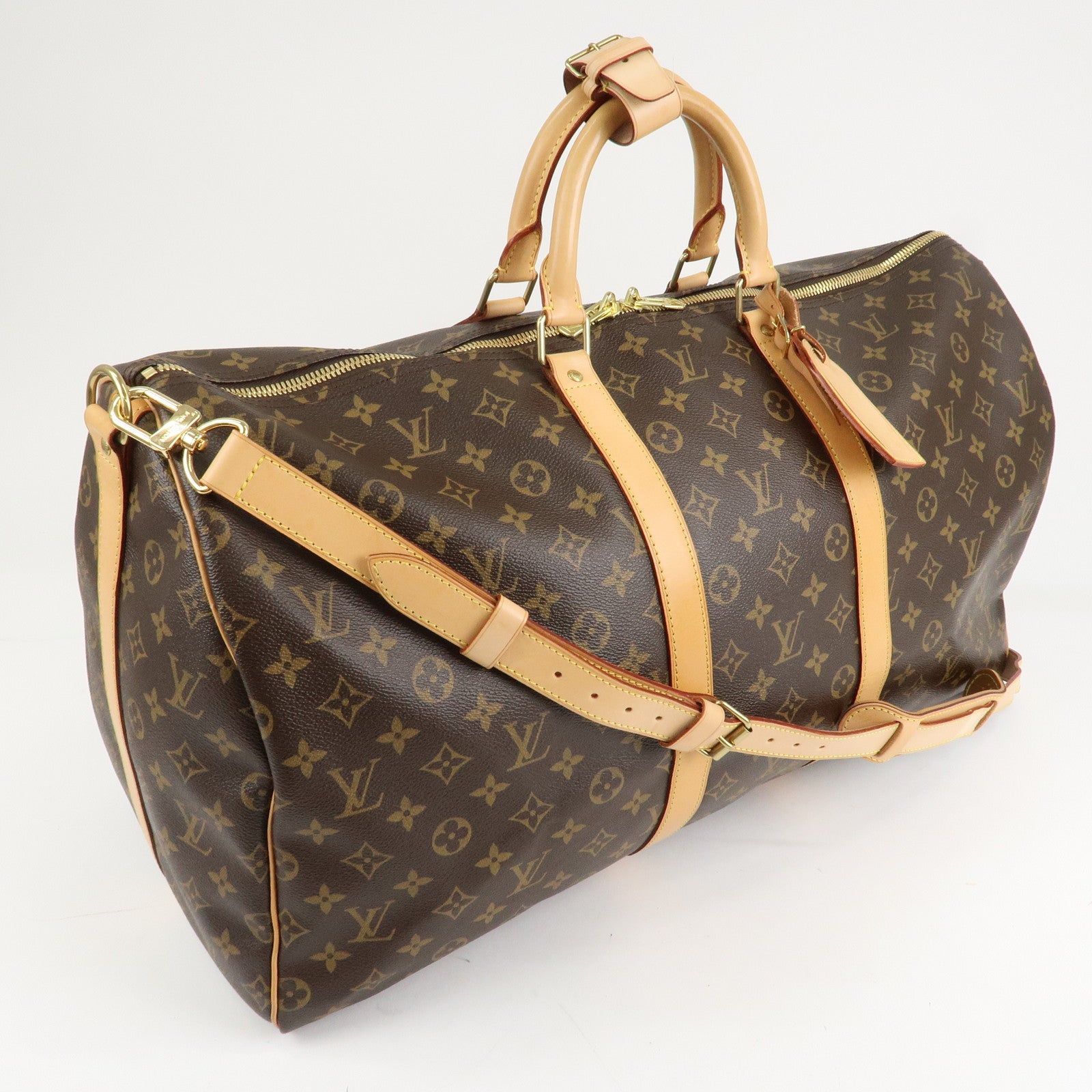 Louis Vuitton Monogram Keep All Bandouliere 55 Boston Bag M41414 Used