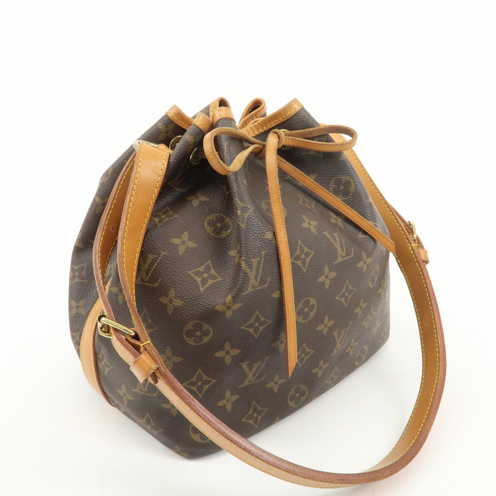 Louis Vuitton Monogram Petit Noe Shoulder Bag Brown M42226 Used