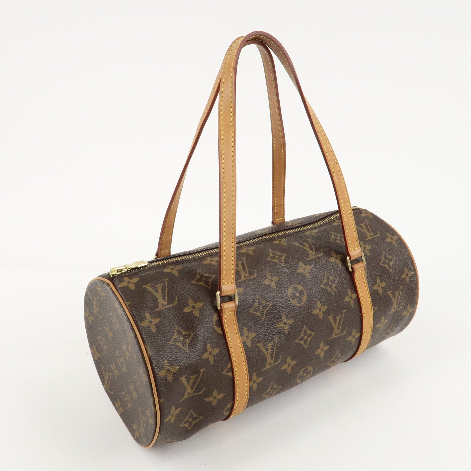 Louis Vuitton Monogram Papillon 30 Hand Bag Brown M51385 Used