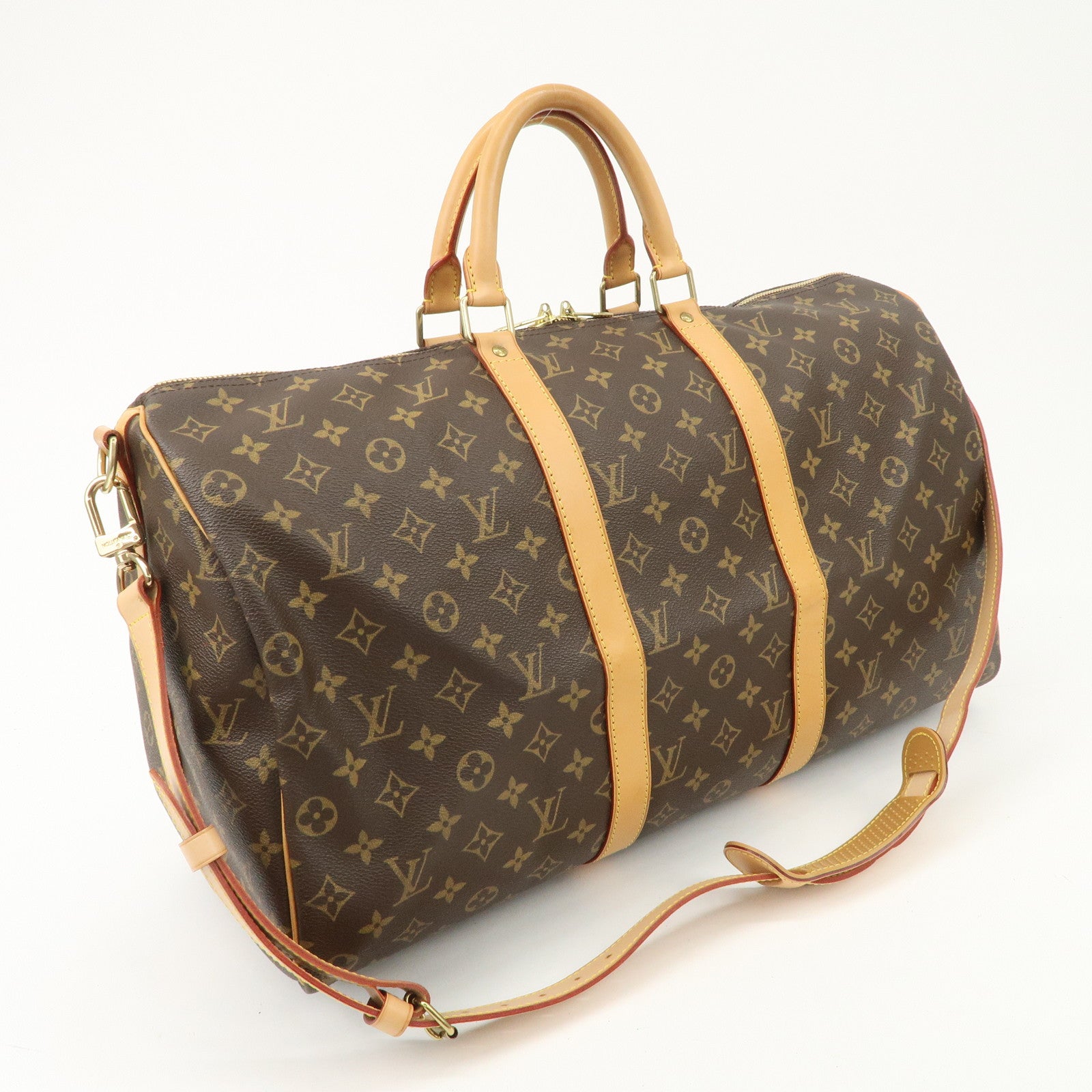 Louis Vuitton Monogram Keep All Bandouliere 50 Boston Bag M41416 Used