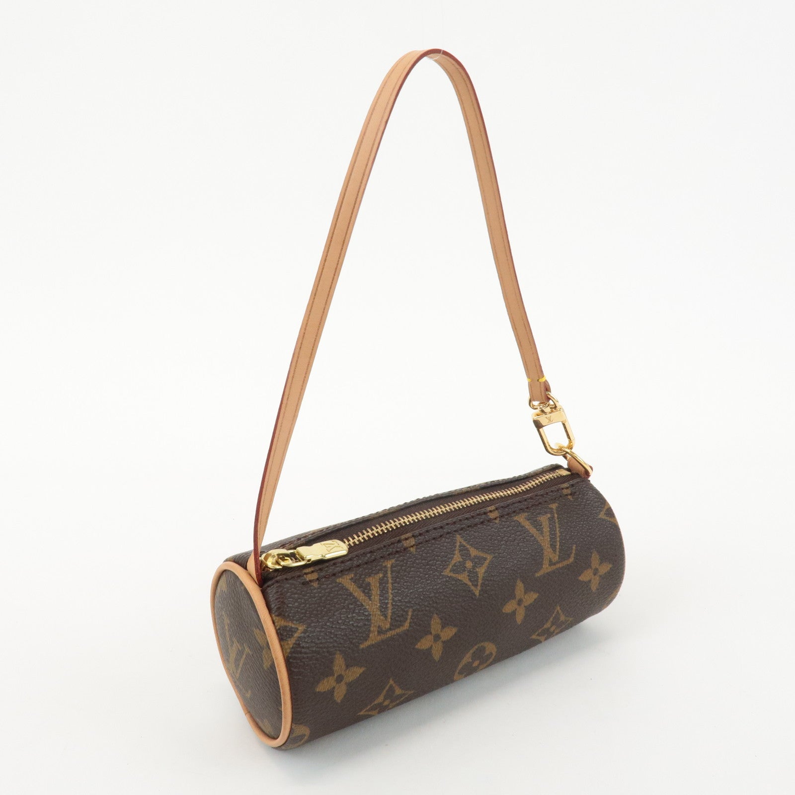 Louis Vuitton Monogram Mini Pouch for Papillon Bag New Style Brown Used