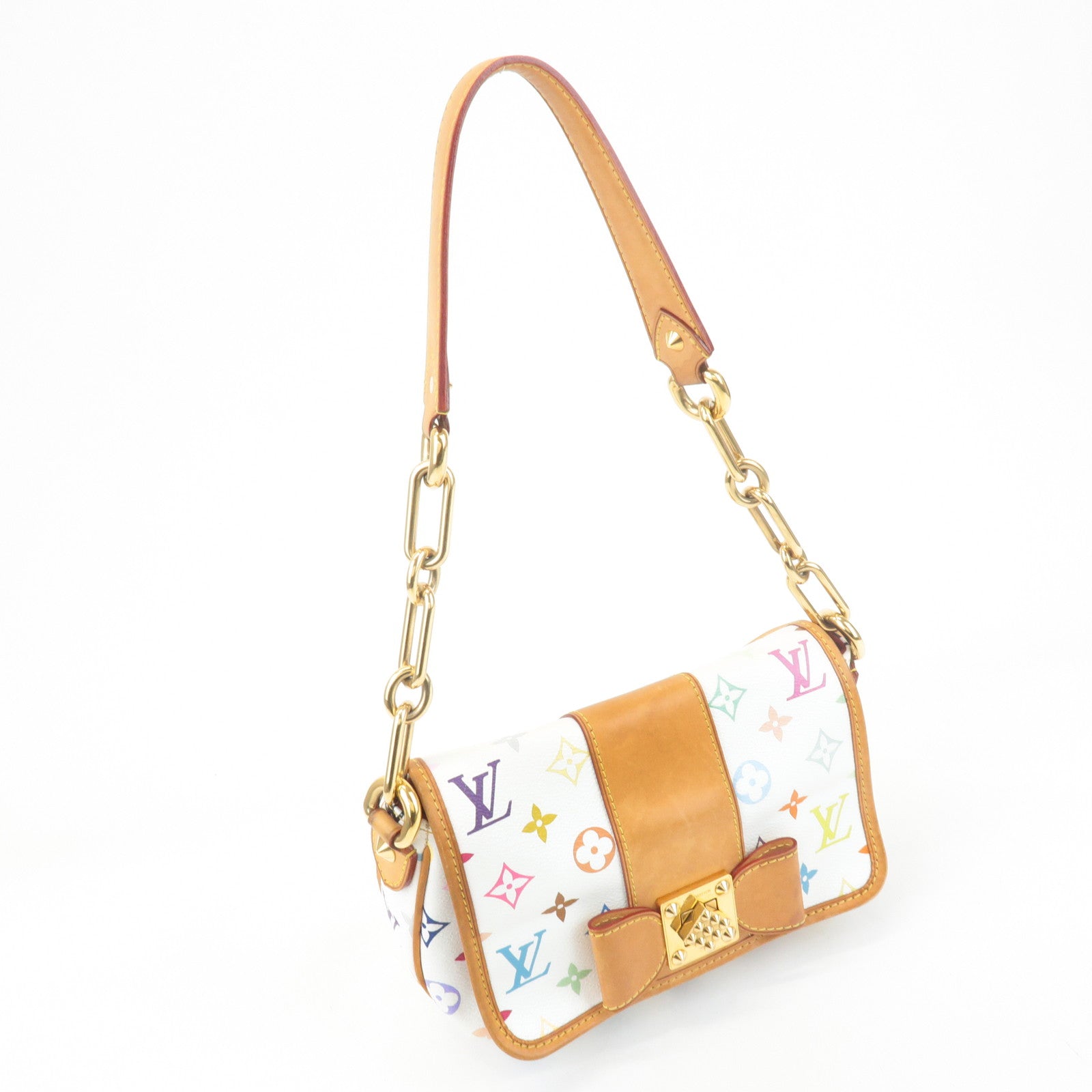 Louis Vuitton Monogram Multicolor Patti Shoulder Bag Blanc M40305