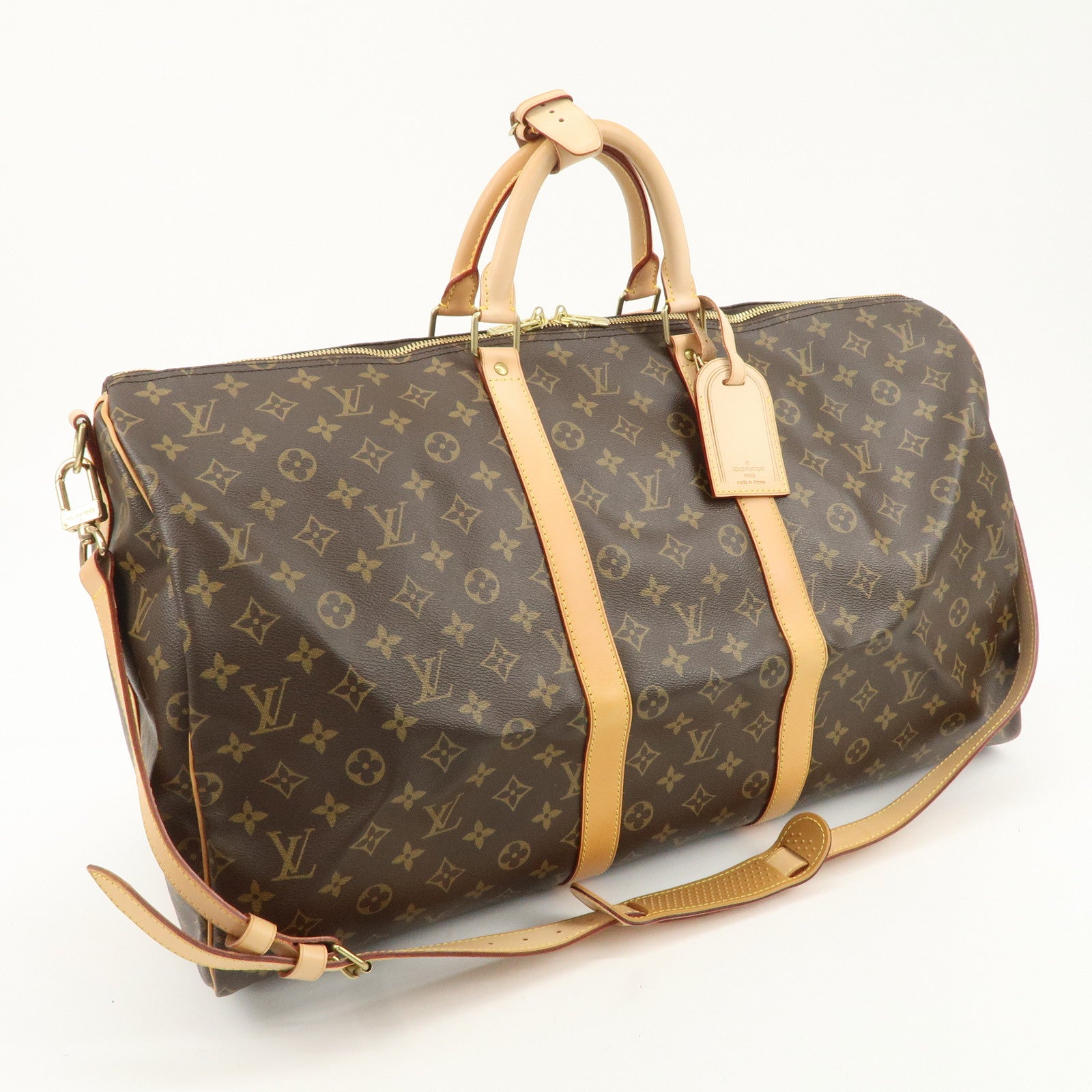 Louis Vuitton Monogram Keep All Bandouliere 55 Boston Bag M41414 Used