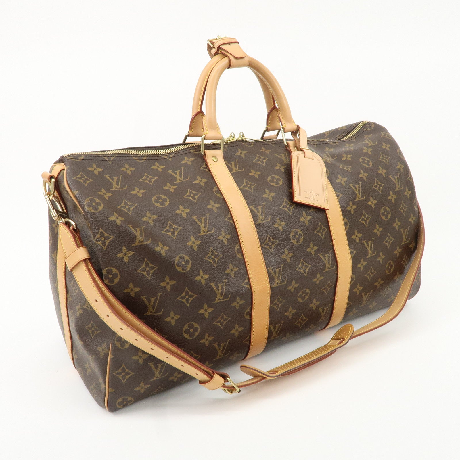 Louis Vuitton Monogram Keep All Bandouliere 50 Boston Bag M41416 Used