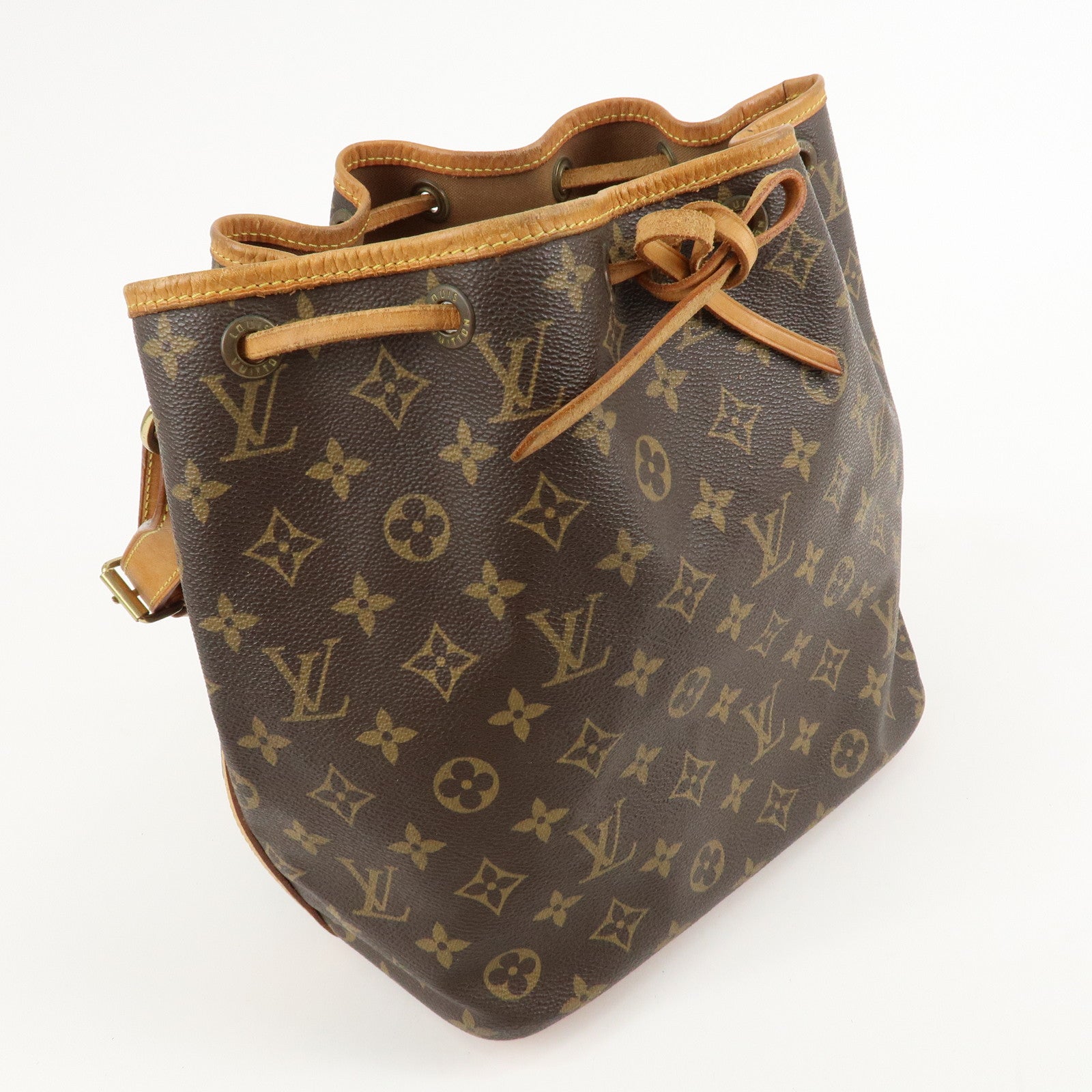 Louis Vuitton Monogram Petit Noe Shoulder Bag Brown M42226 Used