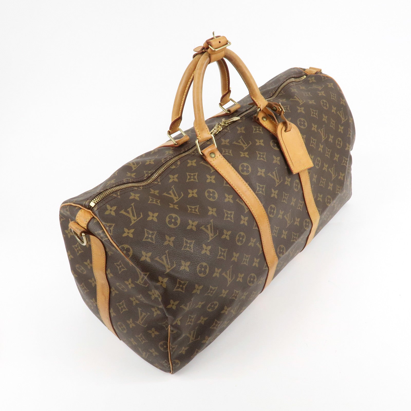 Louis Vuitton Monogram Keep All Bandouliere 55 Brown M41414 Used