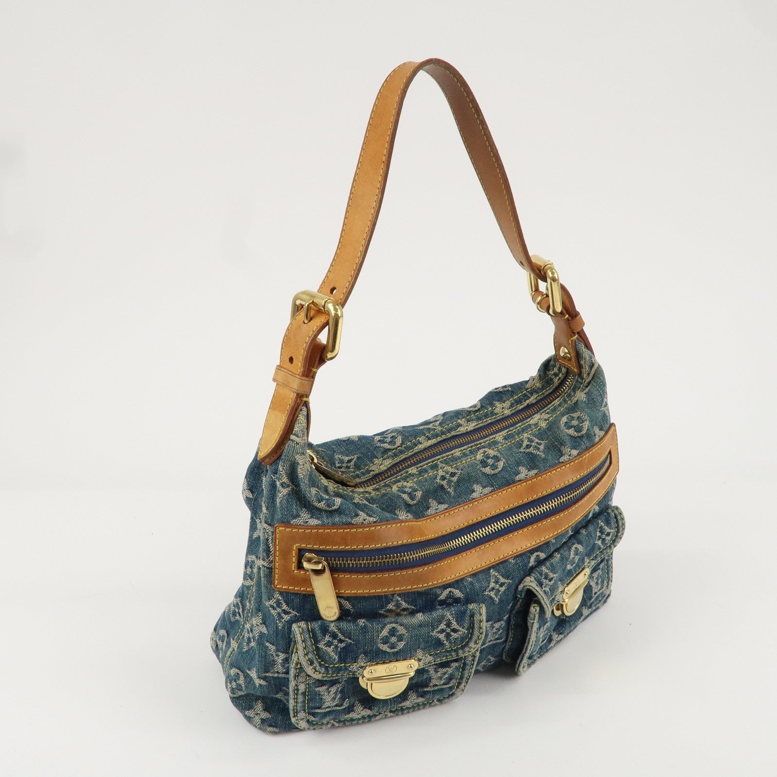 Louis Vuitton Monogram Denim Baggy PM Shoulder Bag M95049